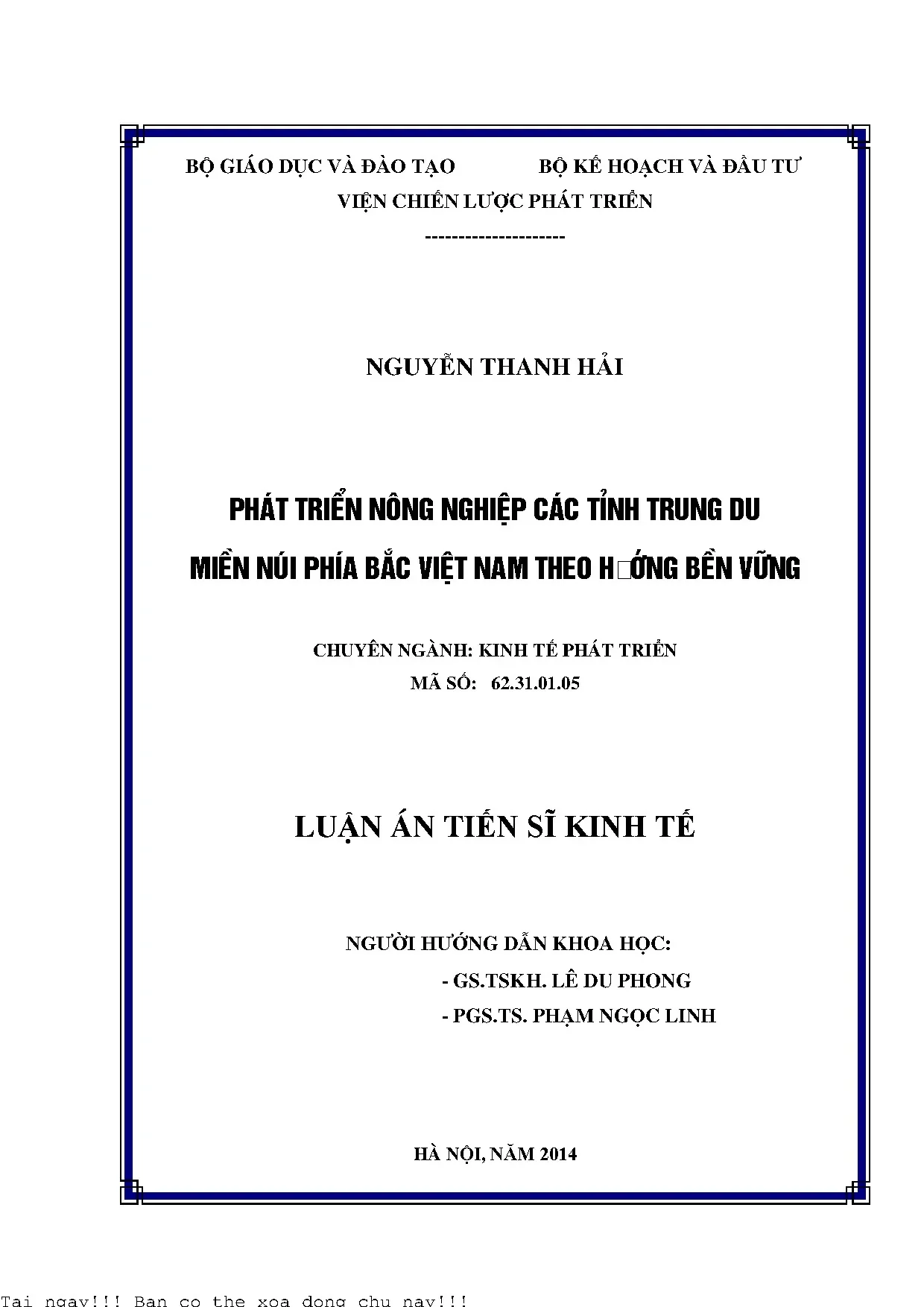 Phát triển nông nghiệp các tỉnh trung du miền núi phía bắc v