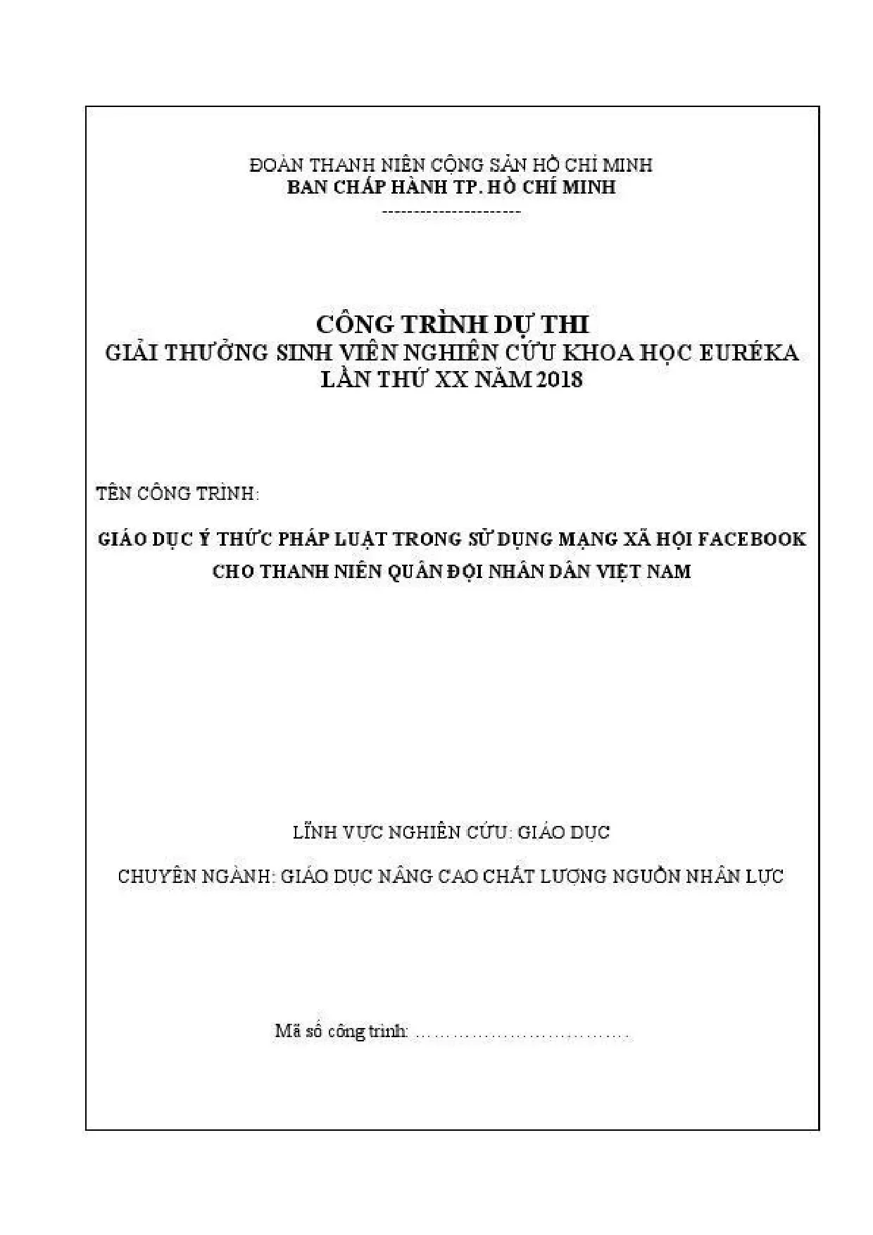 Giáo dục ý thức pháp luật trong sử dụng Facebook cho thanh niên quân đội