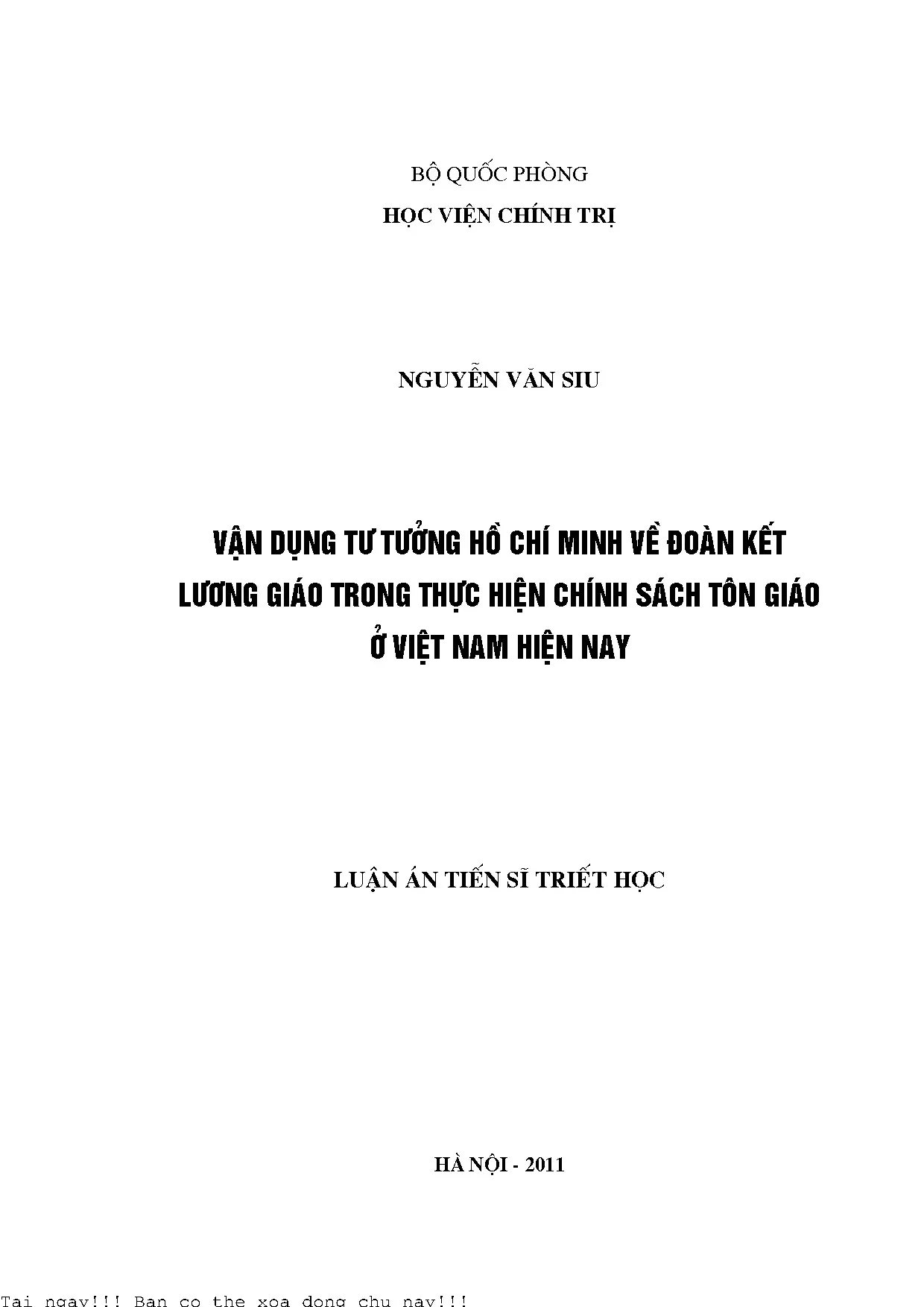Vận dụng tư tưởng hồ chí minh về đoàn kết lương giáo