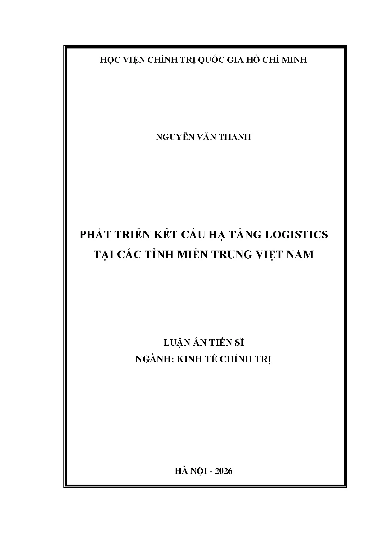 Phát triển kết cấu hạ tầng logistics tại các tỉnh miền Trung Việt Nam