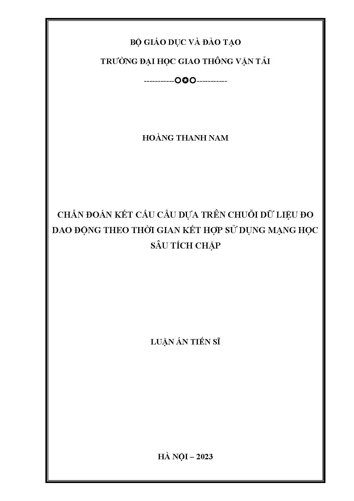 Chẩn đoán hư hỏng cầu: Mạng học sâu tích chập và dữ liệu thời gian