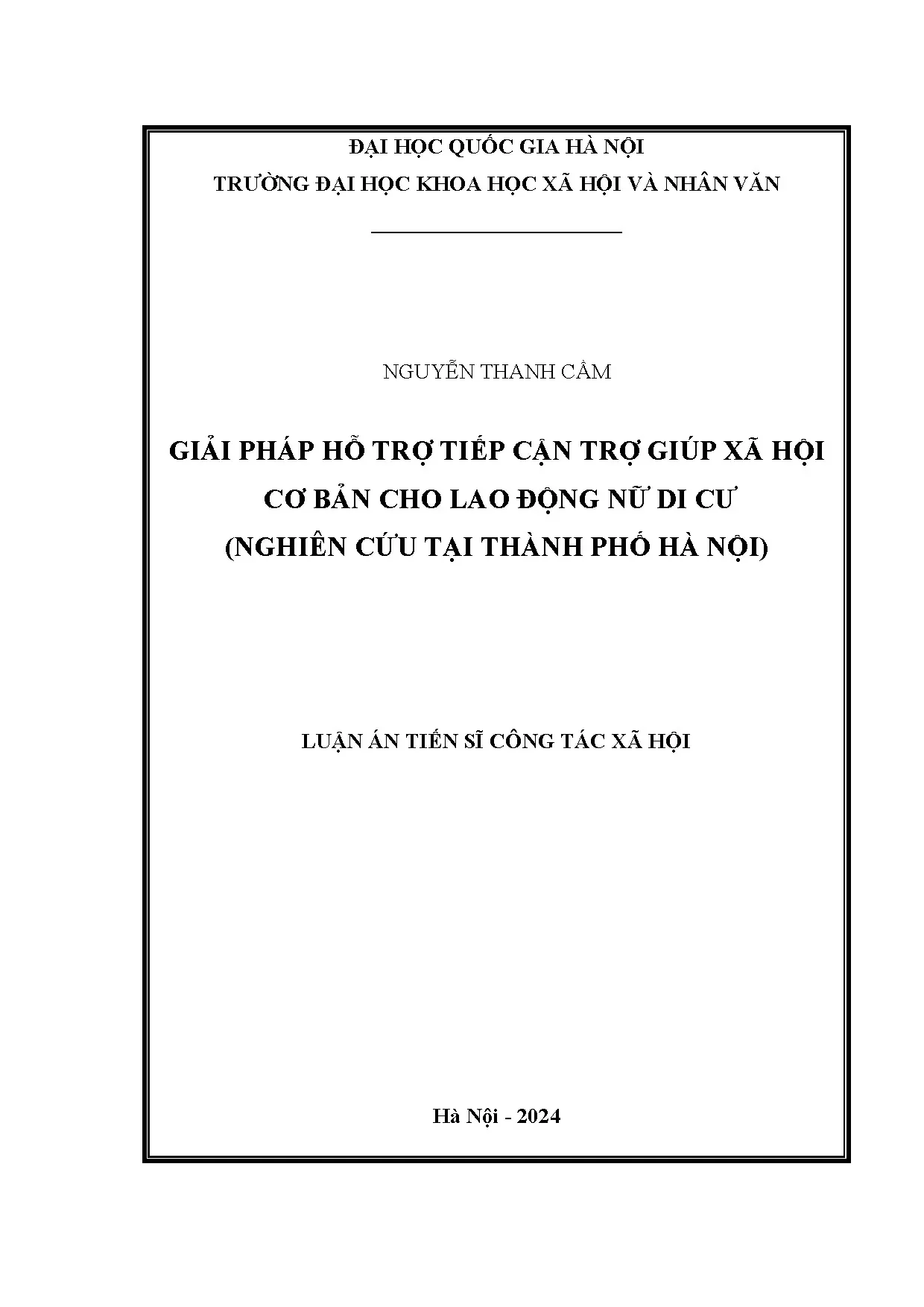 Giải pháp hỗ trợ lao động nữ di cư tại Hà Nội