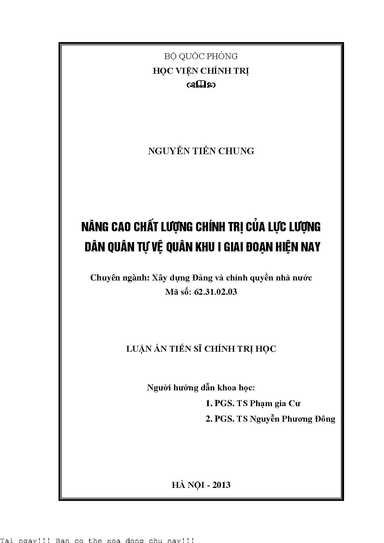 Nâng cao chất lượng chính trị của lực lượng dân quân tự vệ q