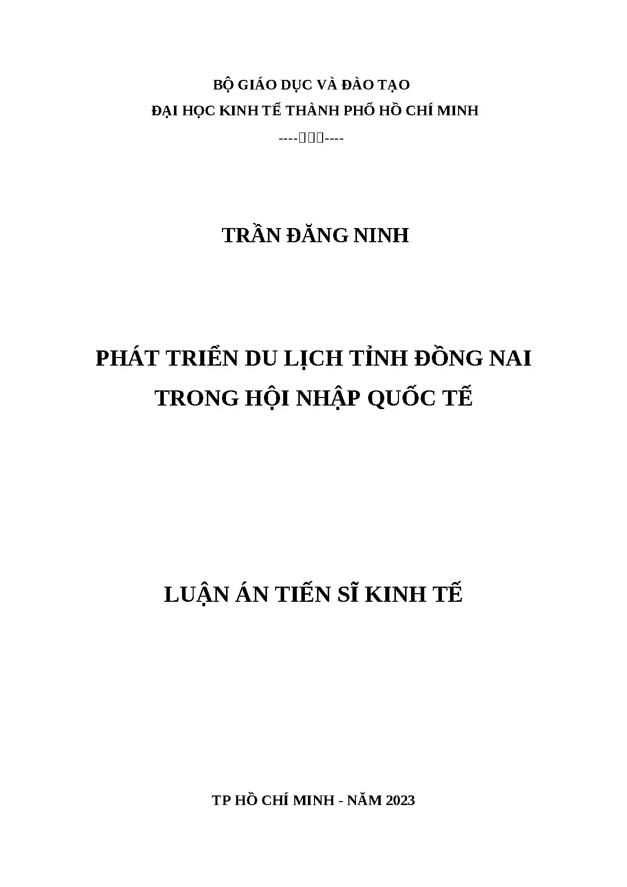 Phát triển du lịch Đồng Nai trong hội nhập quốc tế