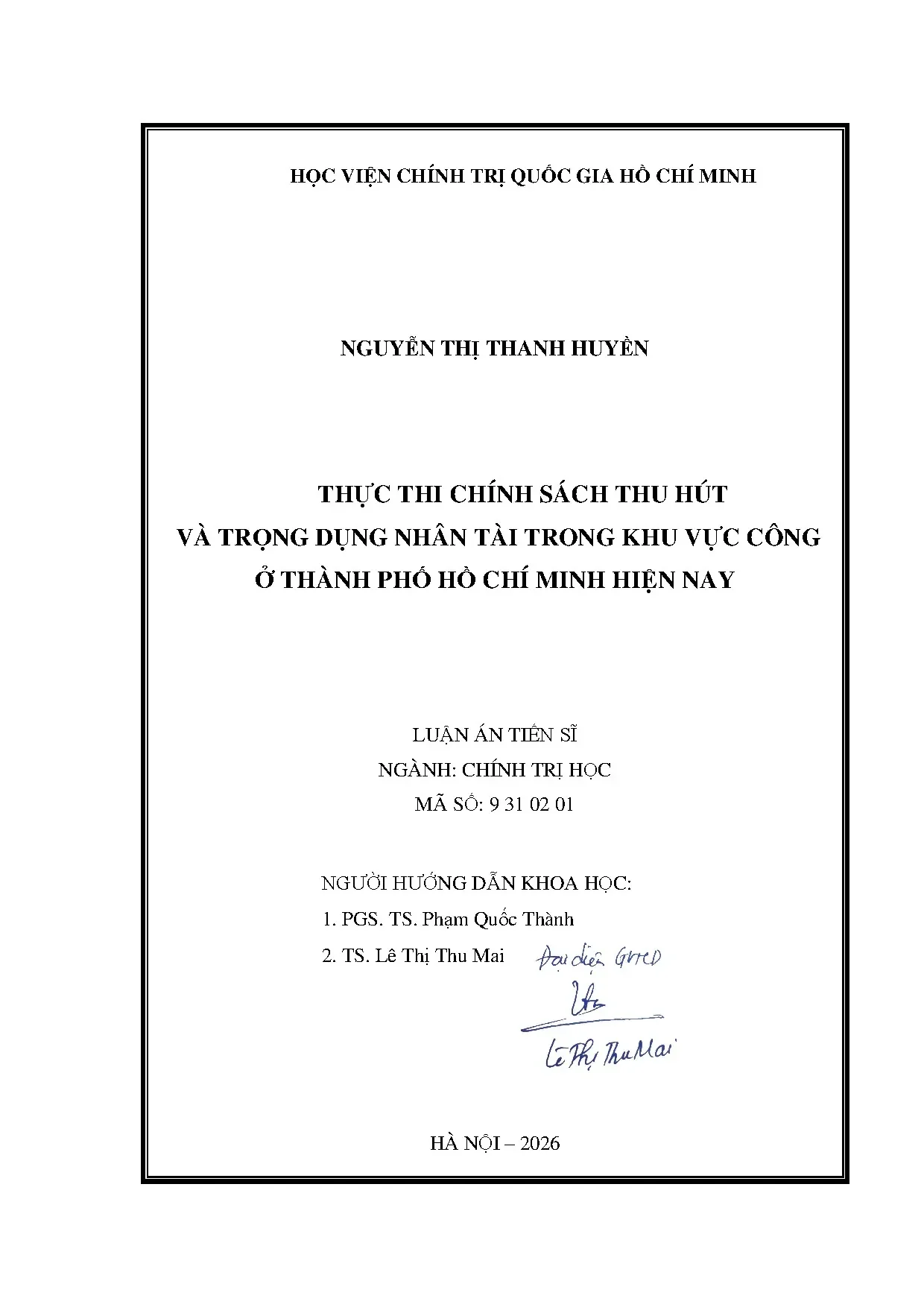 Thực thi chính sách thu hút nhân tài khu vực công TPHCM