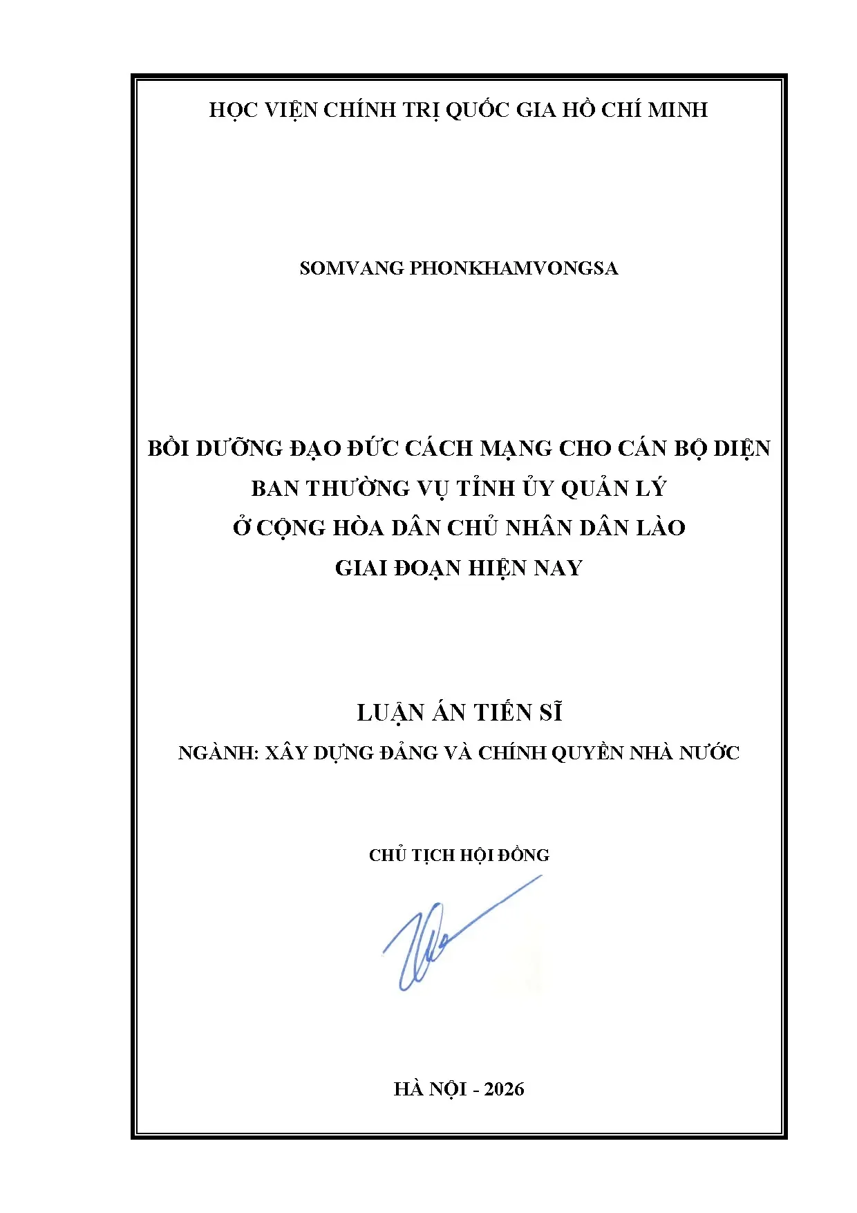 Bồi dưỡng đạo đức cách mạng cho cán bộ Lào: Giải pháp đến năm 2035