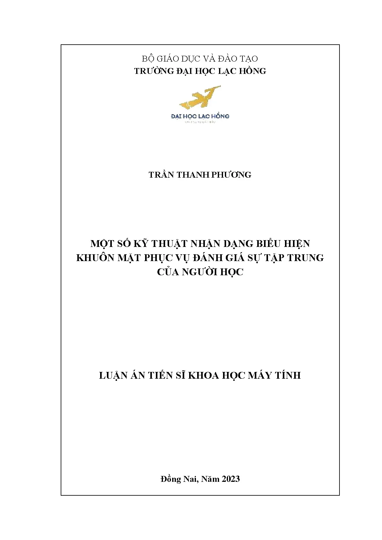 Kỹ thuật nhận dạng biểu hiện khuôn mặt phục vụ đánh giá sự tập trung của người học