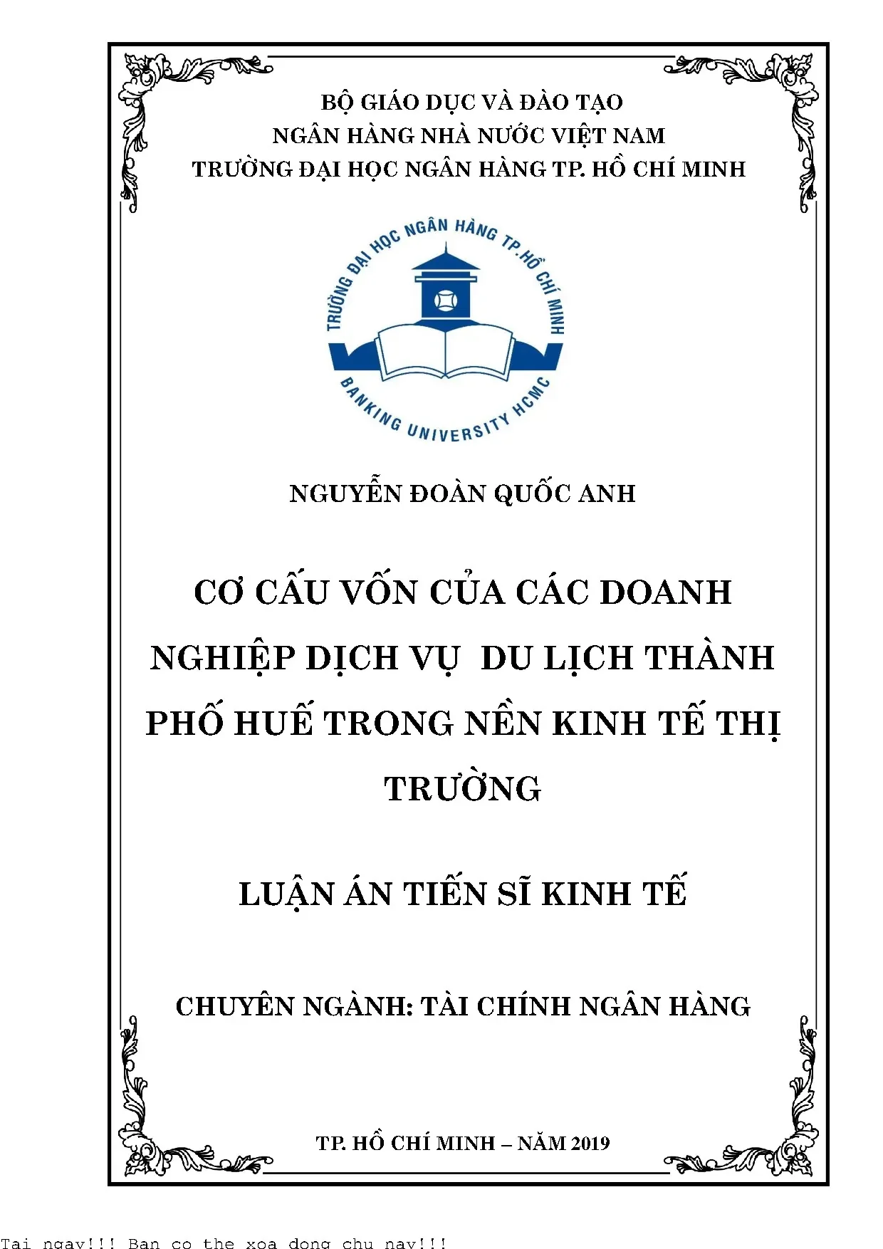 Cơ cấu vốn doanh nghiệp du lịch Huế: Giải pháp nâng cao hiệu quả tài chính