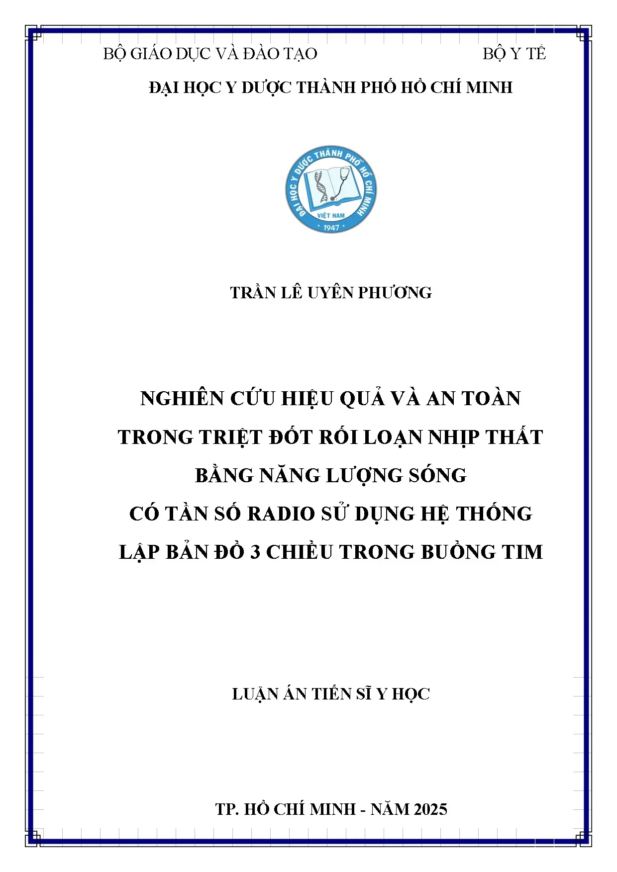 Nghiên cứu hiệu quả và an toàn triệt đốt rối loạn nhịp thất bằng sóng radio
