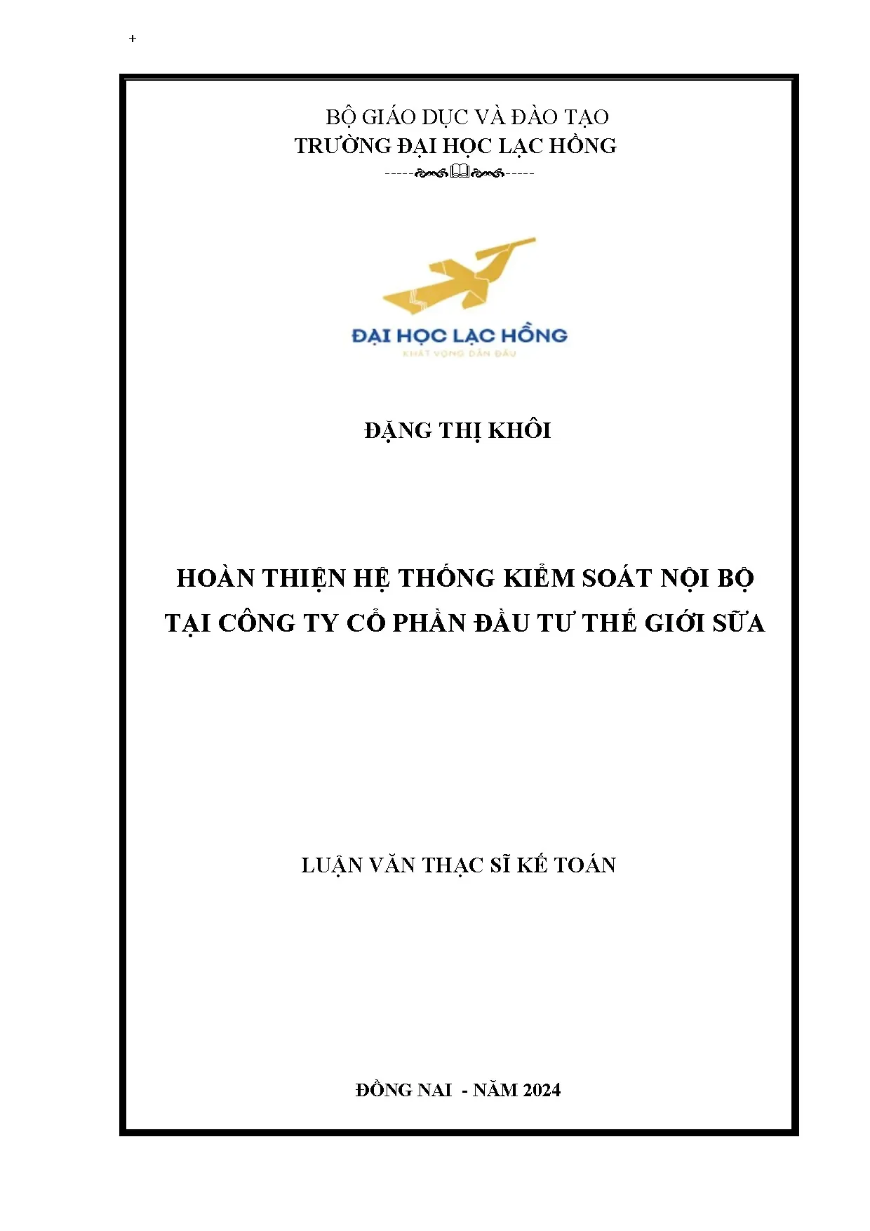 Hoàn thiện hệ thống kiểm soát nội bộ tại doanh nghiệp