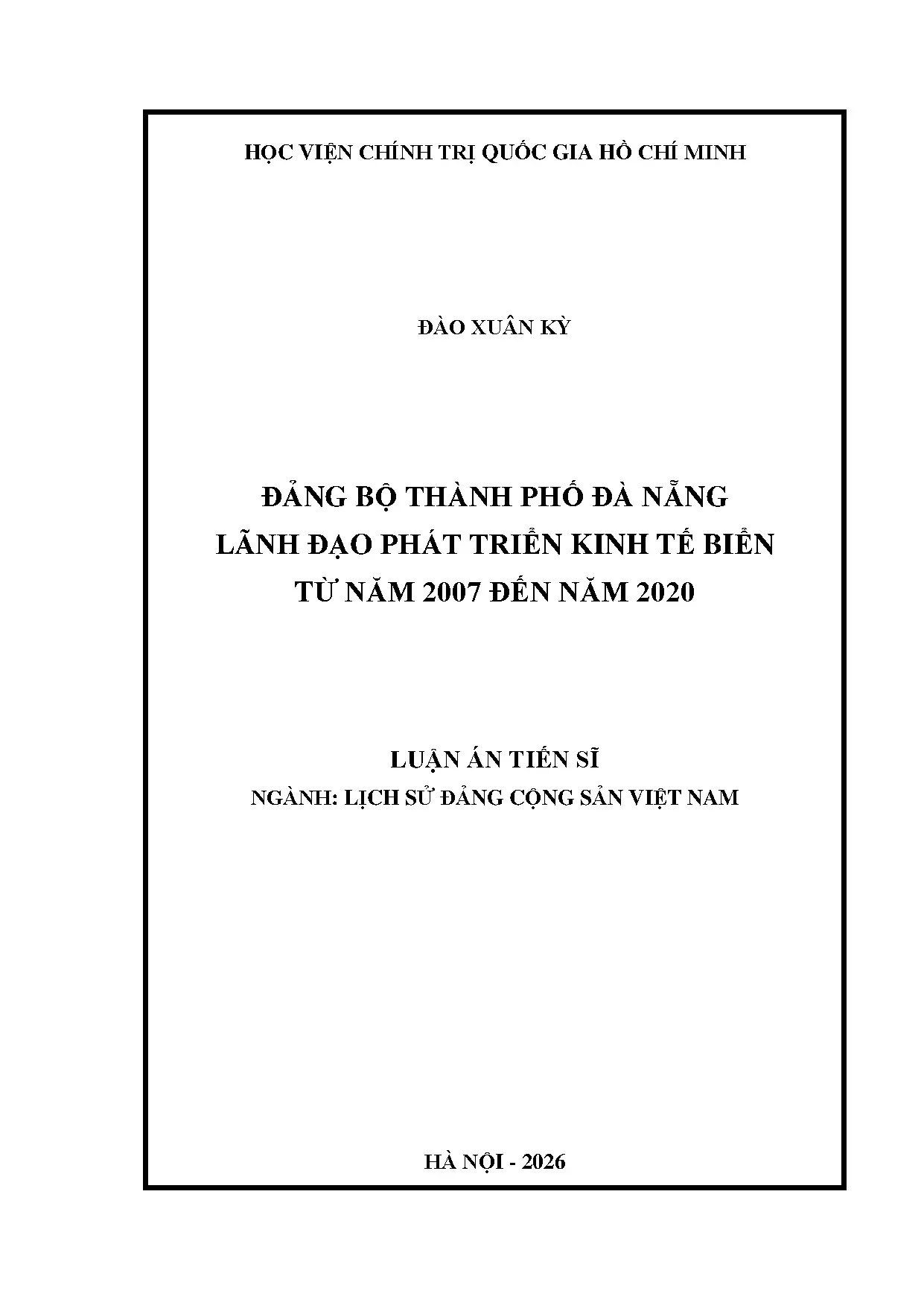 Đảng bộ Đà Nẵng lãnh đạo phát triển kinh tế biển 2007-2020