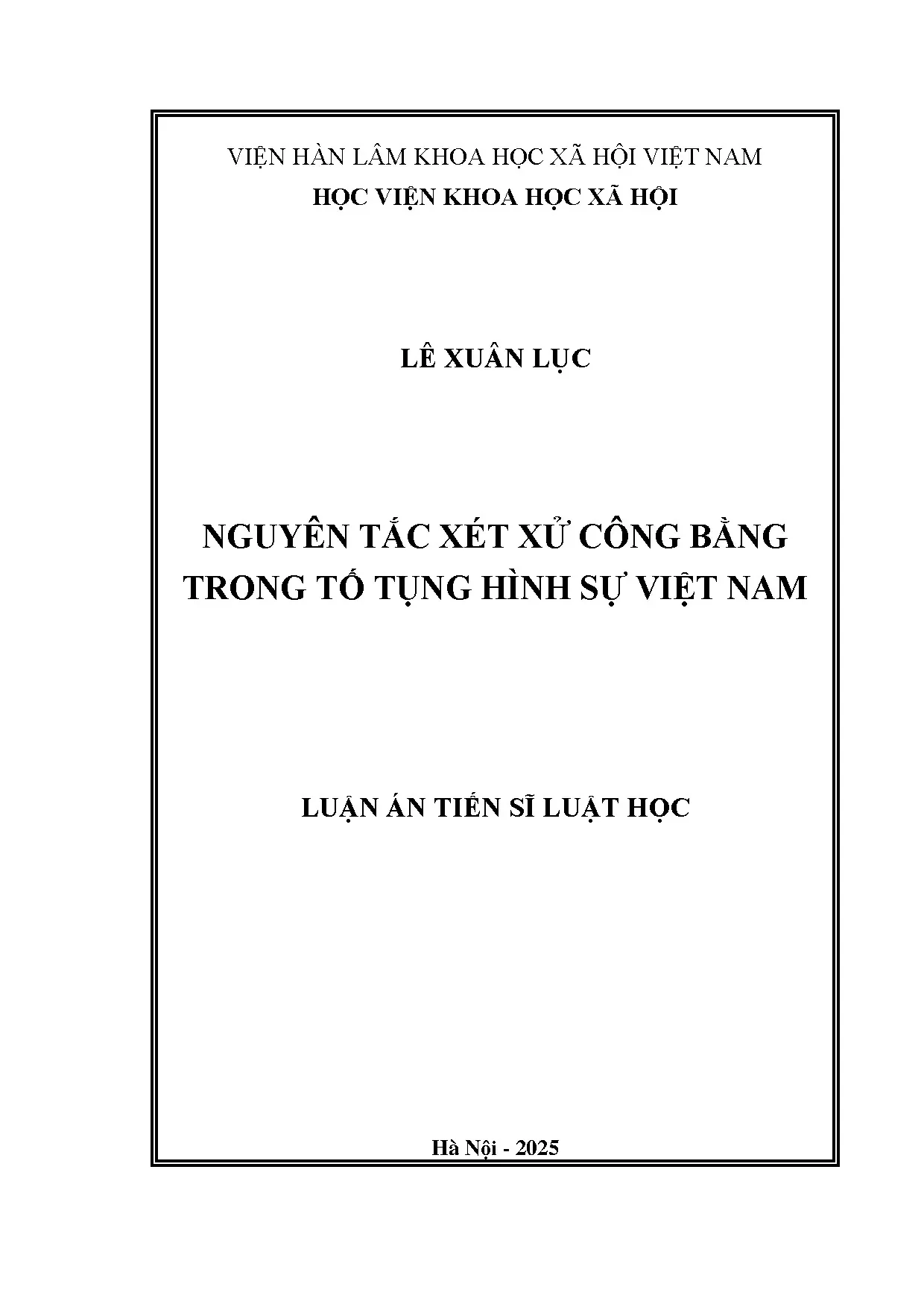 Nguyên tắc xét xử công bằng trong tố tụng hình sự Việt Nam