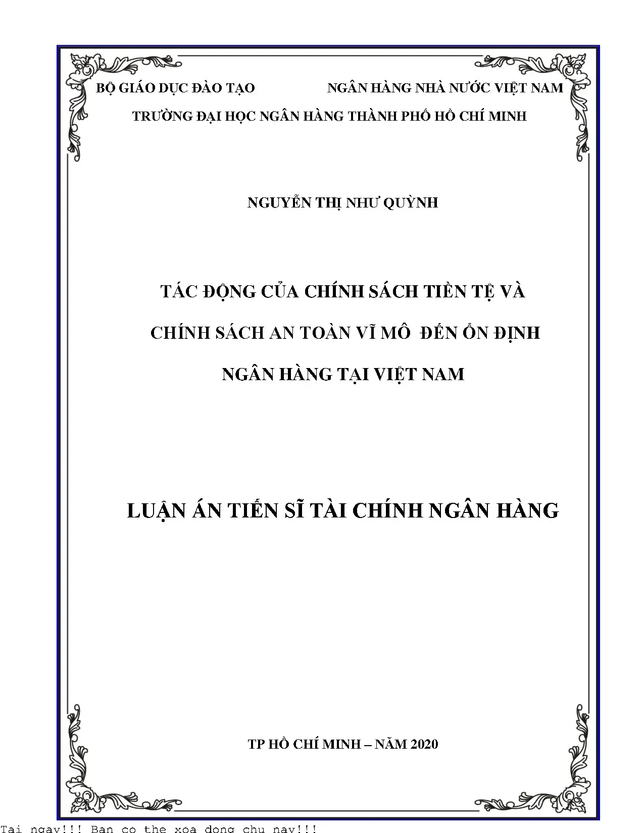 Tác động của chính sách tiền tệ đến ổn định ngân hàng tại Việt Nam