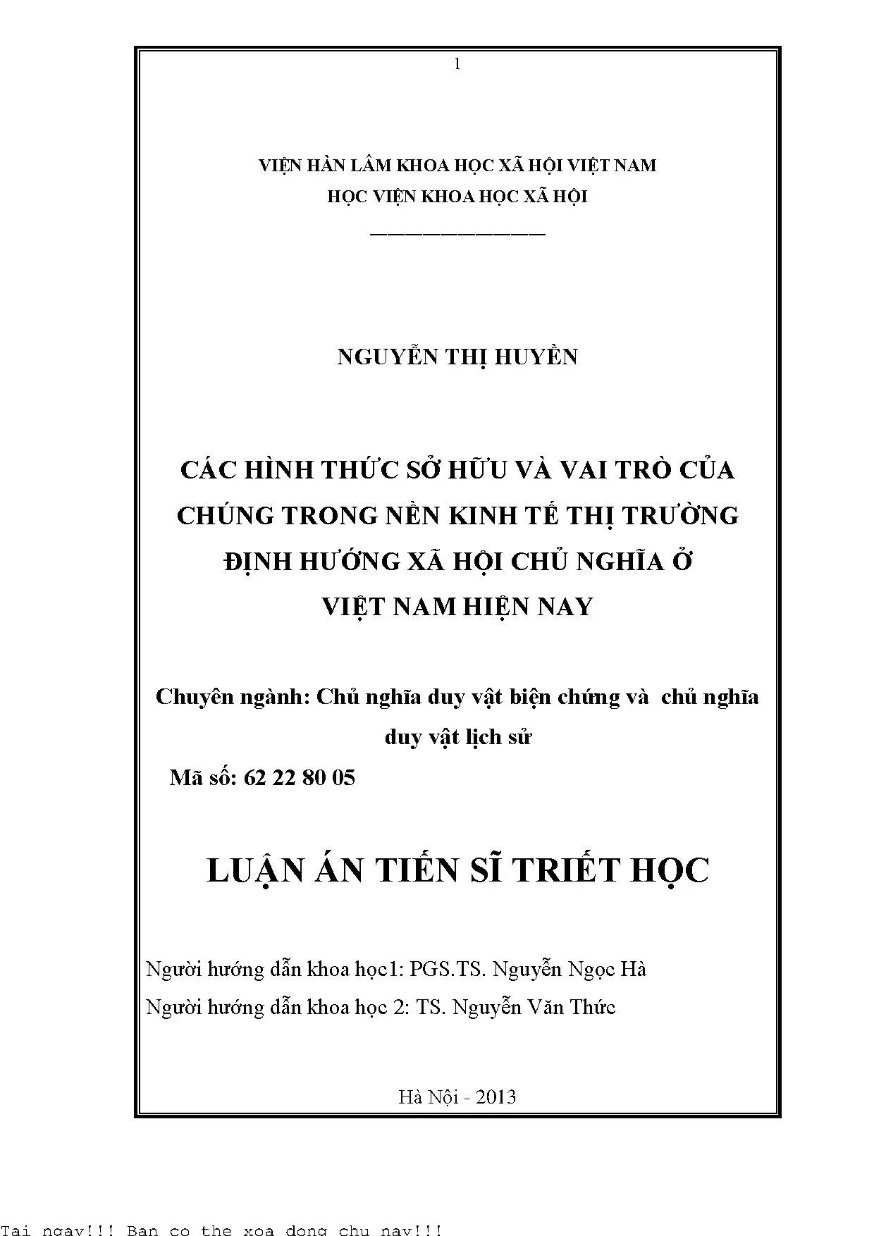 Các hình thức sở hữu và vai trò của chúng trong nền kinh tế