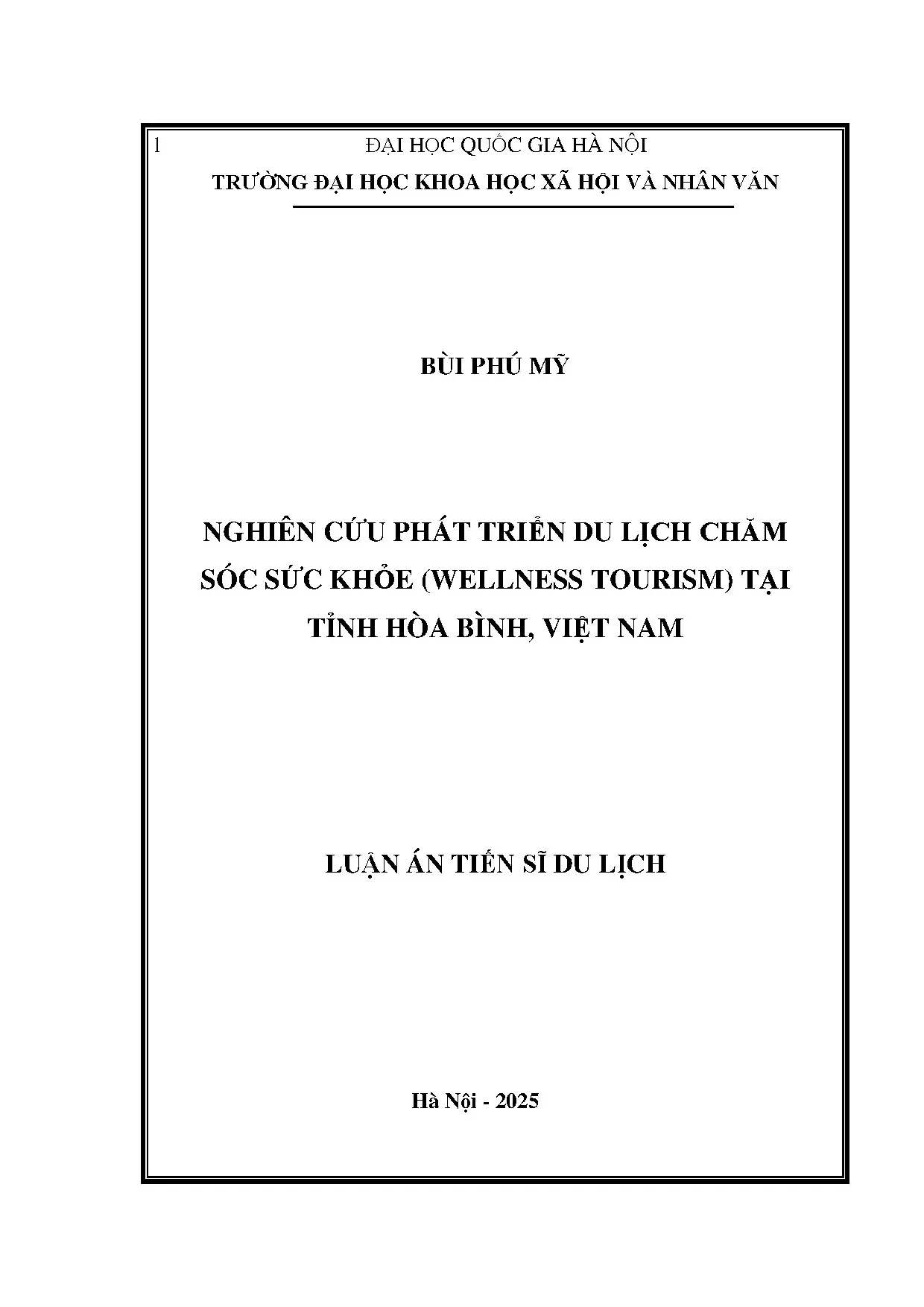 Du lịch Chăm sóc Sức khỏe Hòa Bình: Phát triển và Cơ hội