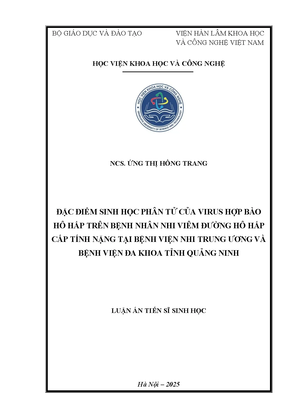 Đặc điểm sinh học phân tử của virus hợp bào hô hấp