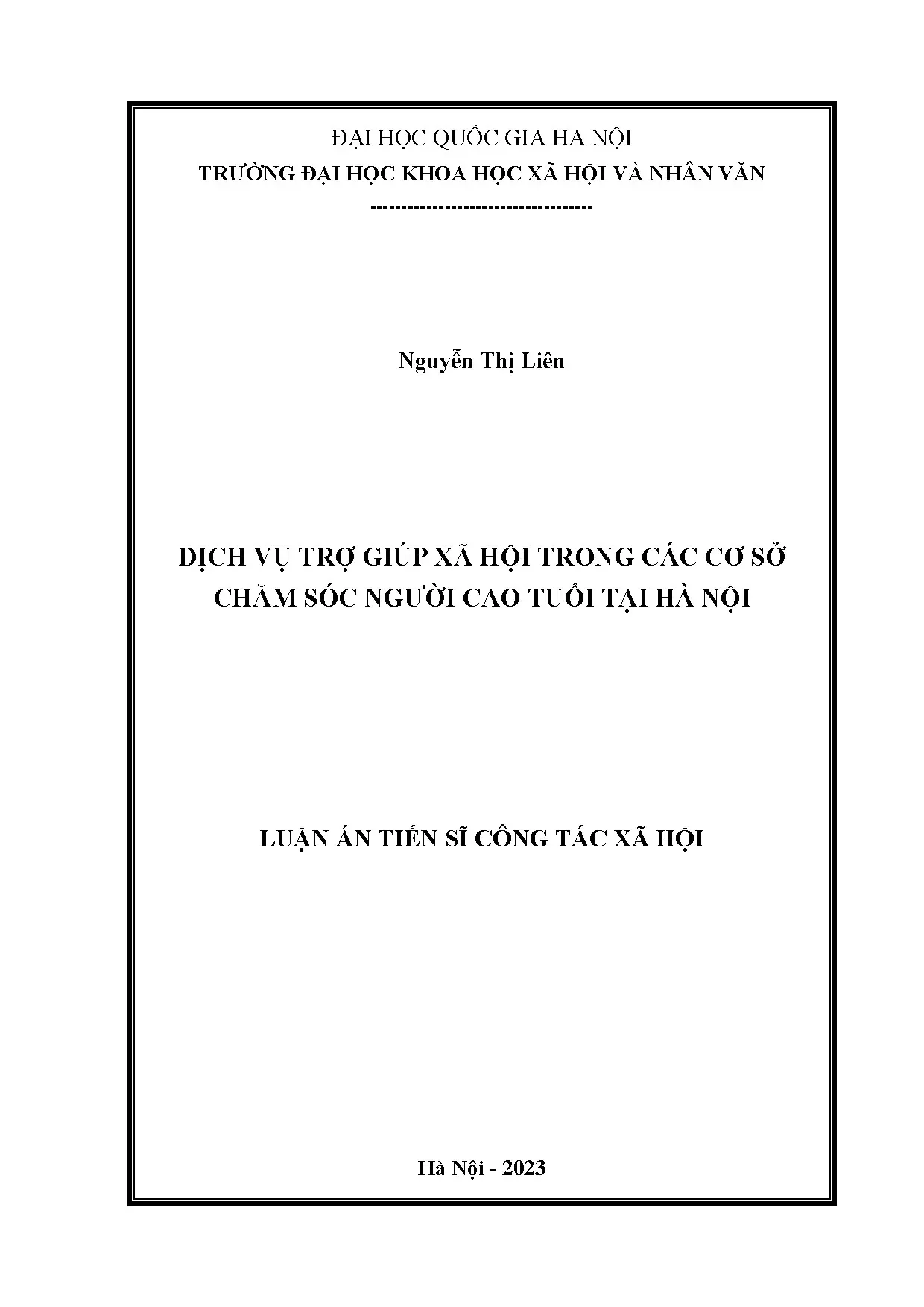 Dịch vụ trợ giúp xã hội cho người cao tuổi tại Hà Nội