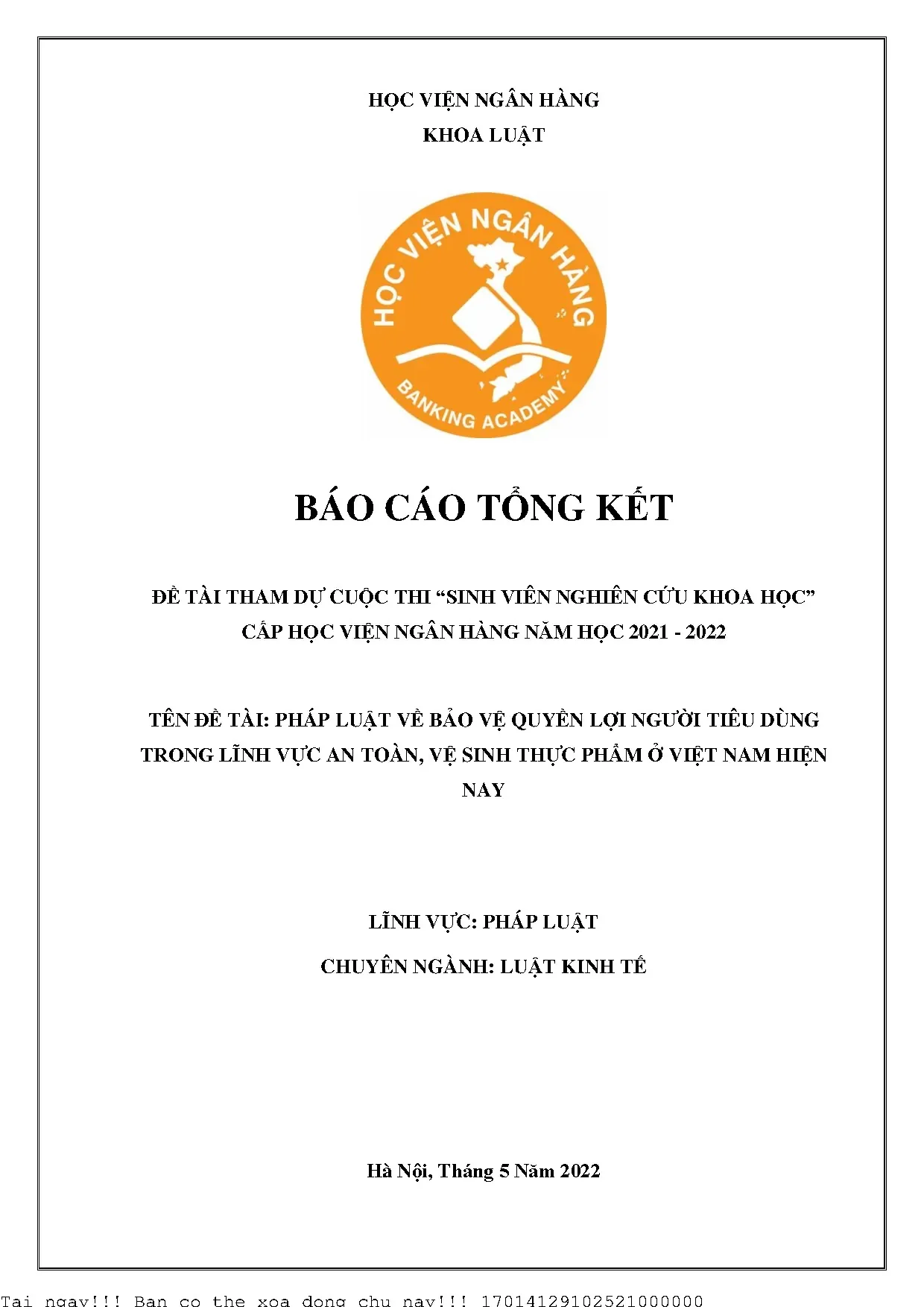 Bảo vệ quyền lợi người tiêu dùng trong lĩnh vực an toàn thực phẩm tại Việt Nam