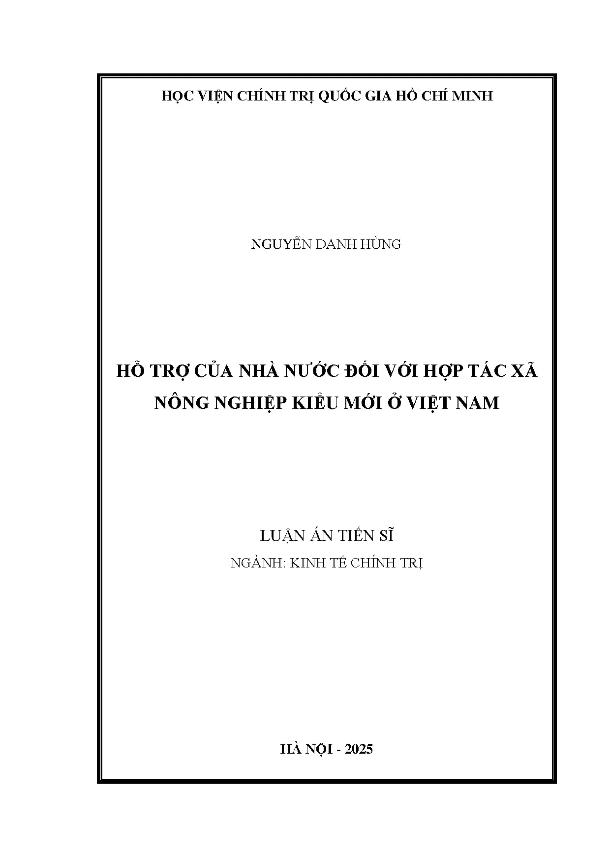 Hỗ trợ của Nhà nước đối với HTX Nông nghiệp kiểu mới