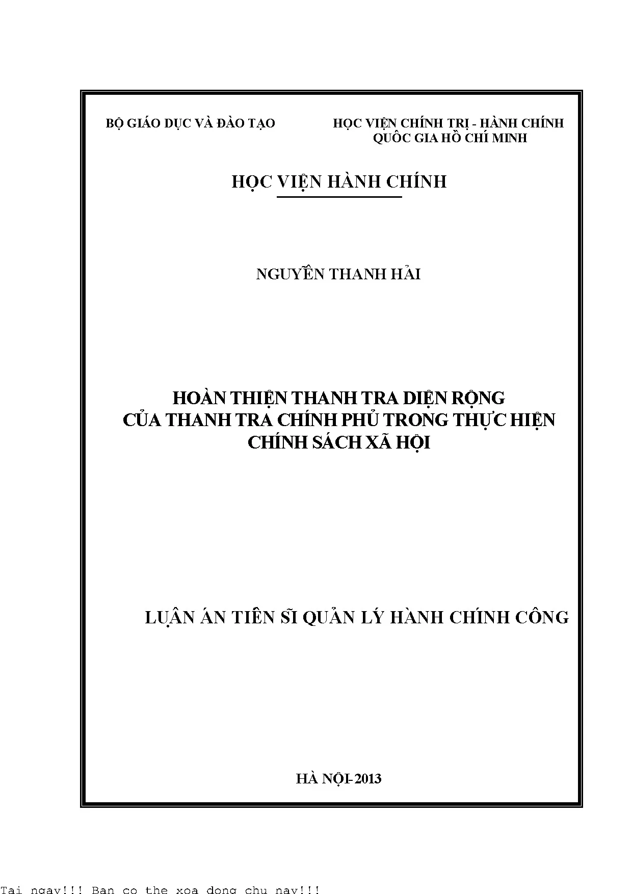 Hoàn thiện thanh tra diện rộng trong thực hiện chính sách xã hội
