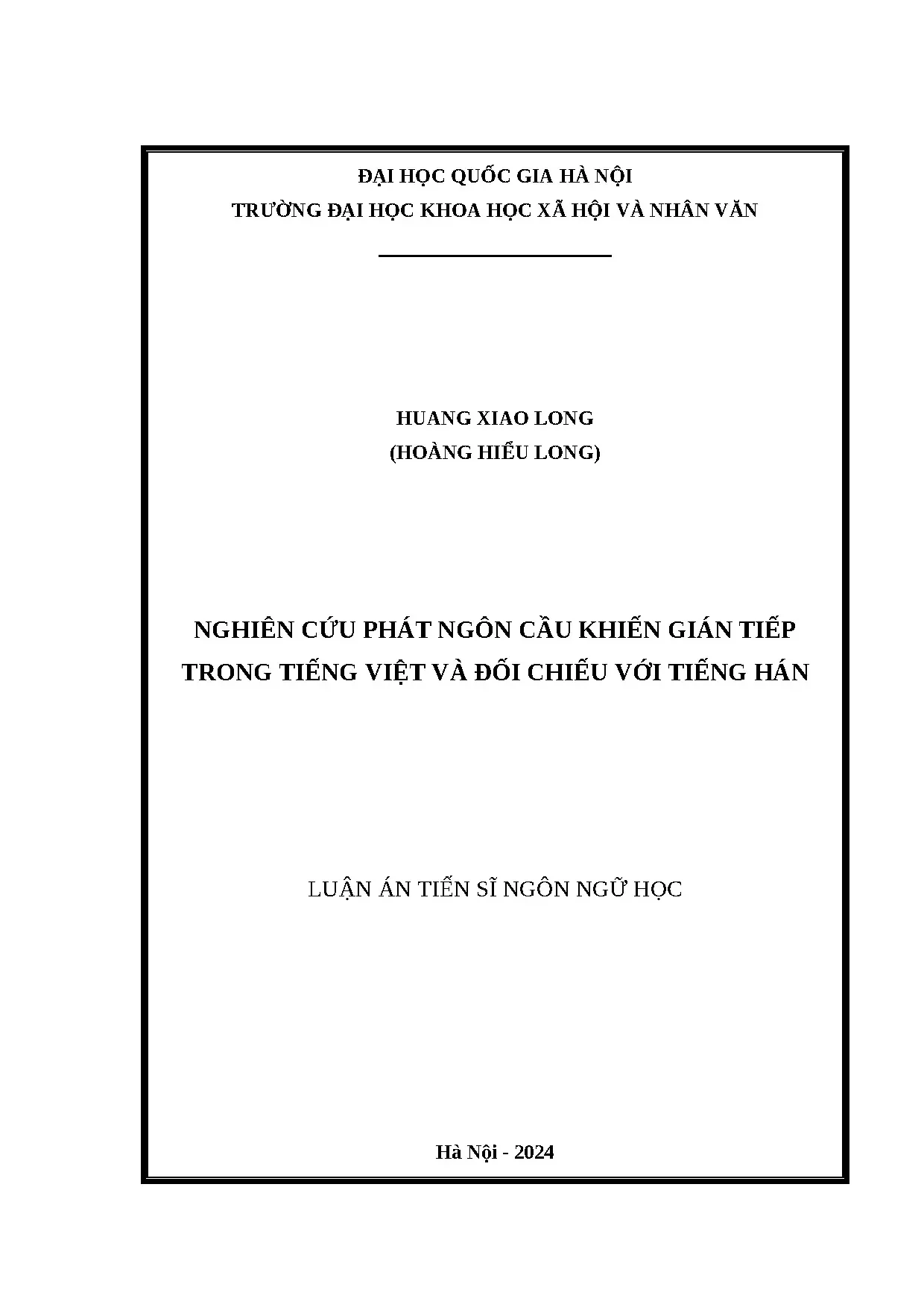 Phát Ngôn Cầu Khiến Gián Tiếp: Tiếng Việt & Tiếng Hán
