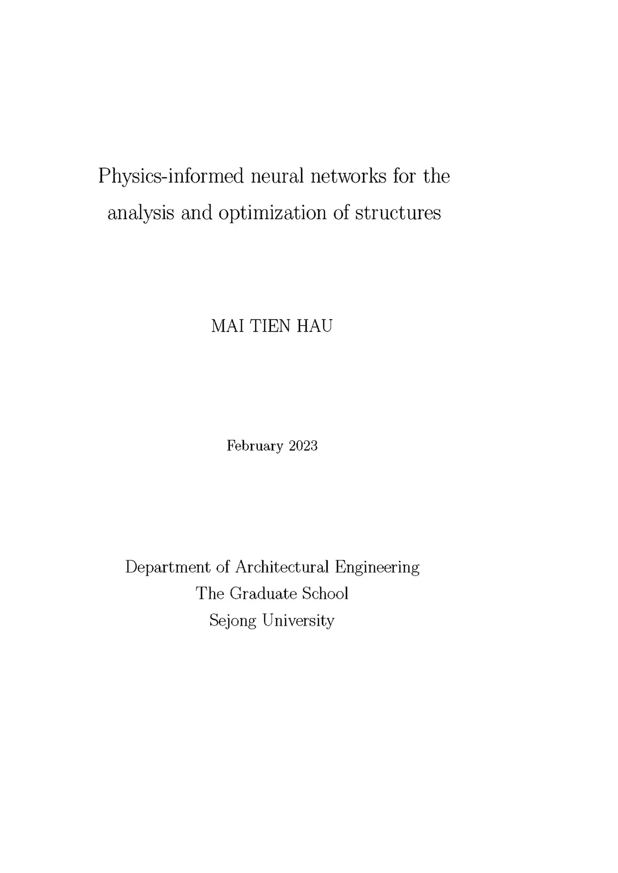 Physics informed neural networks for the analysis and optmiz