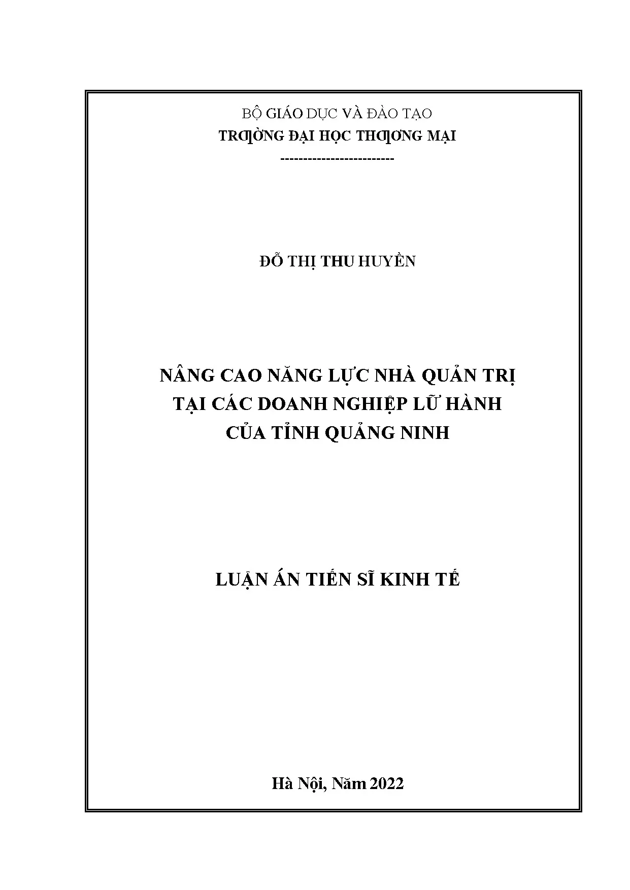 Nâng cao năng lực nhà quản trị doanh nghiệp lữ hành Quảng Ninh