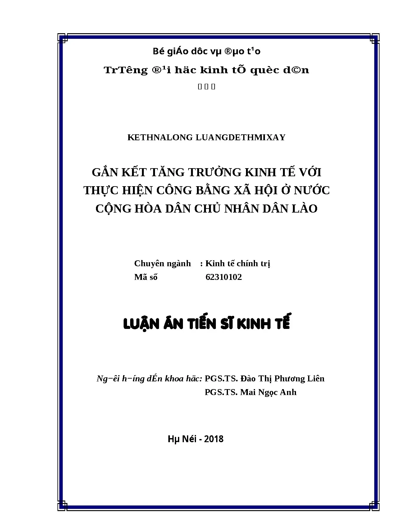 Tăng trưởng kinh tế và công bằng xã hội ở Lào