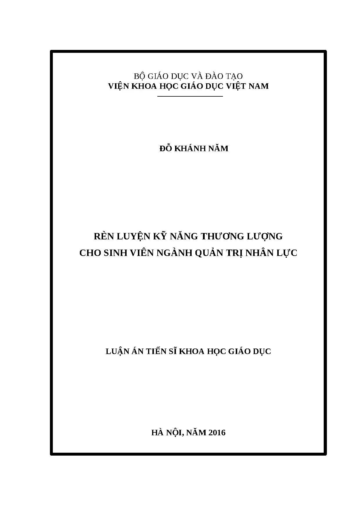Rèn luyện kỹ năng thương lượng cho sinh viên Quản trị Nhân lực