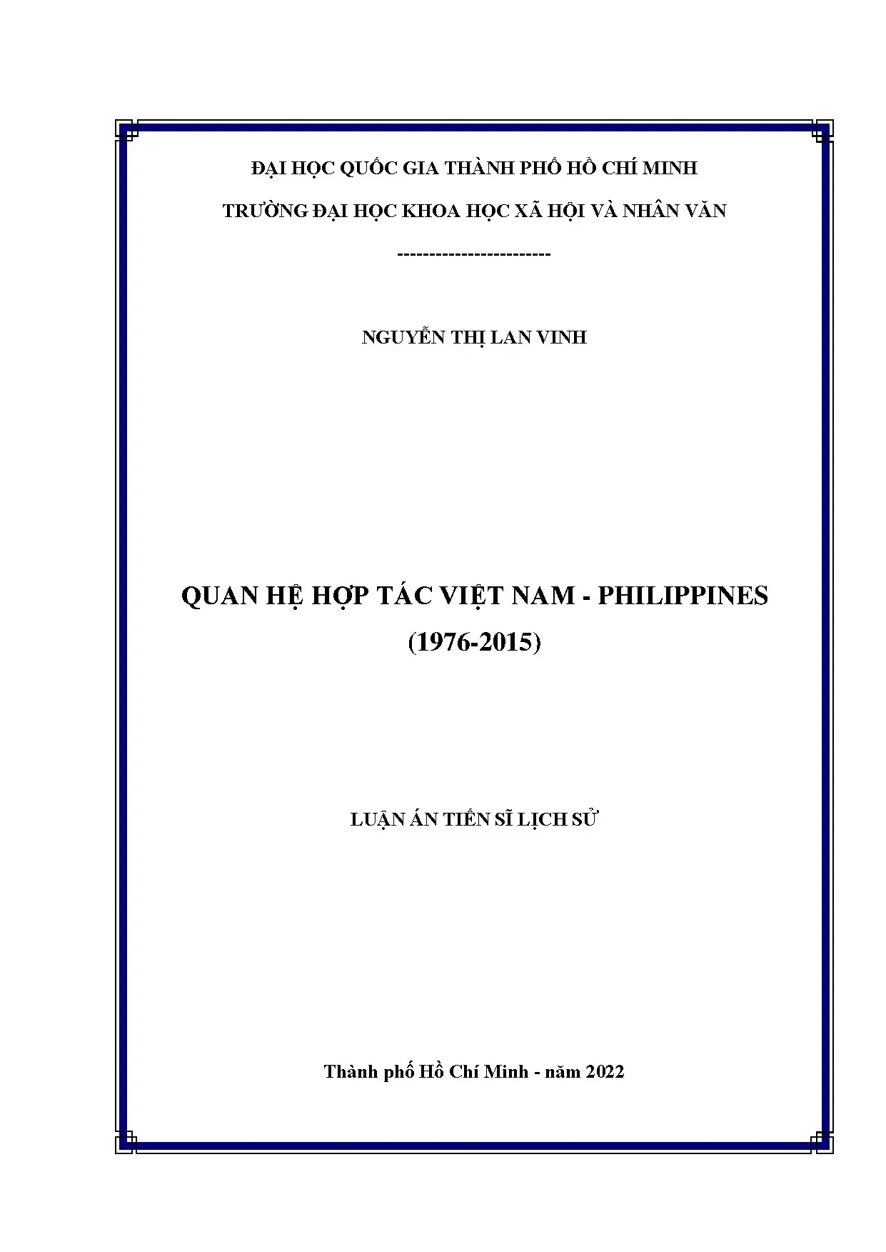 Quan hệ hợp tác Việt Nam - Philippines (1976-2015)