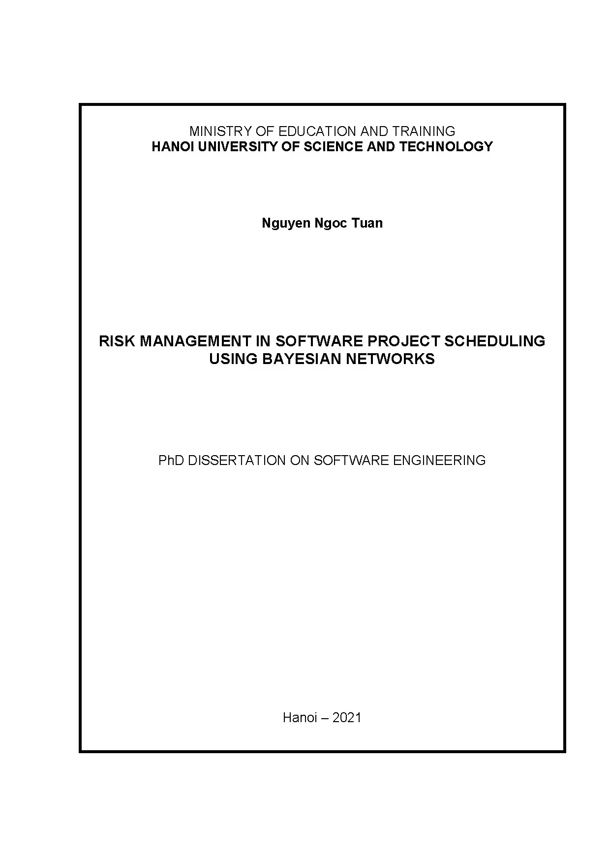 Quản trị rủi ro dự án phần mềm