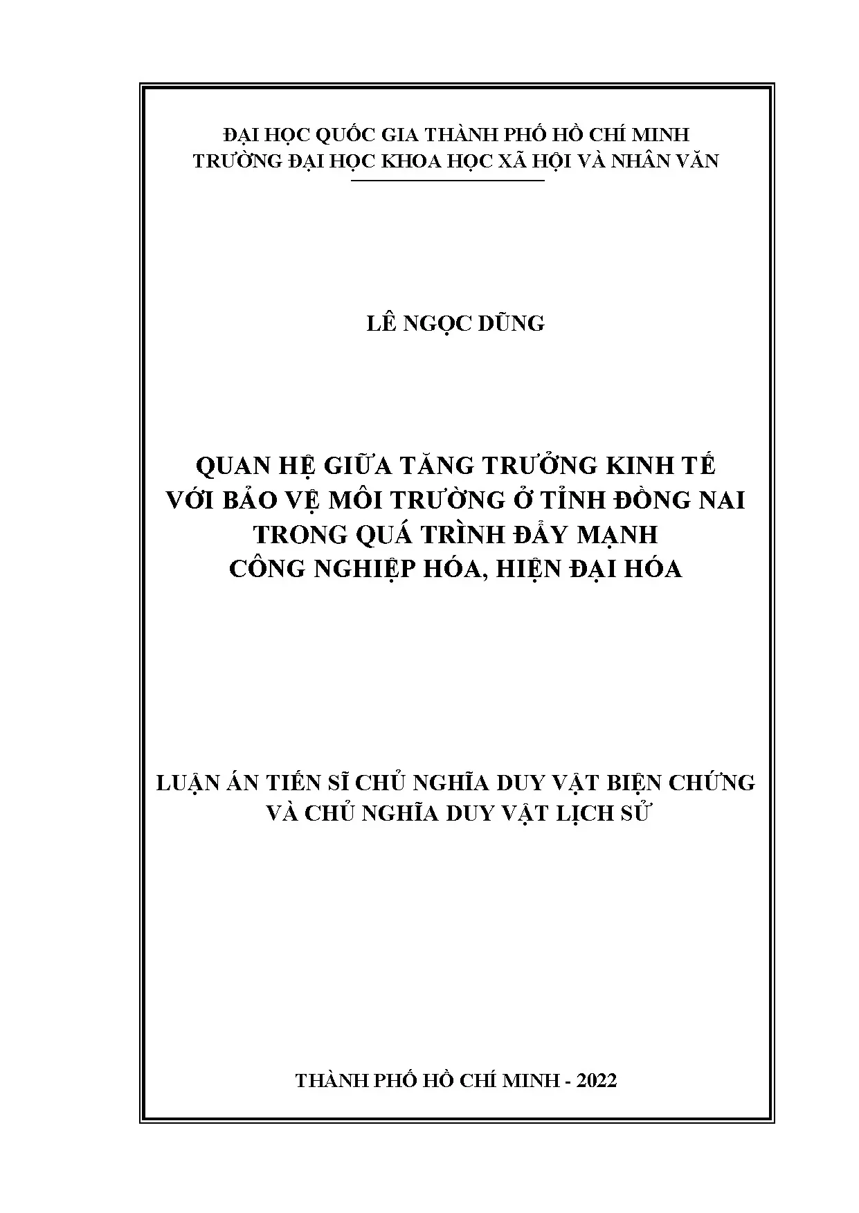 Tăng trưởng kinh tế & môi trường Đồng Nai: Công nghiệp hóa