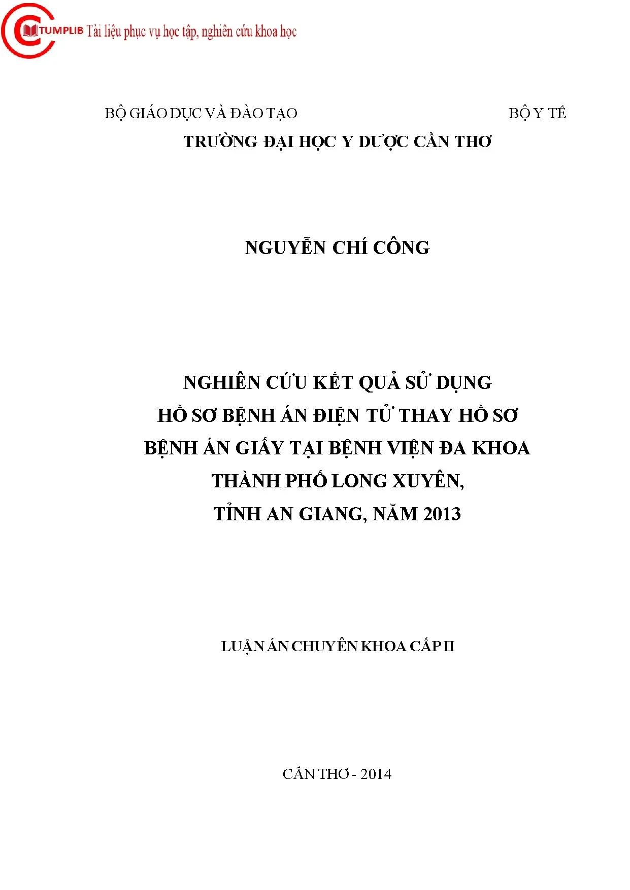 Đánh giá sử dụng hồ sơ bệnh án điện tử tại Long Xuyên