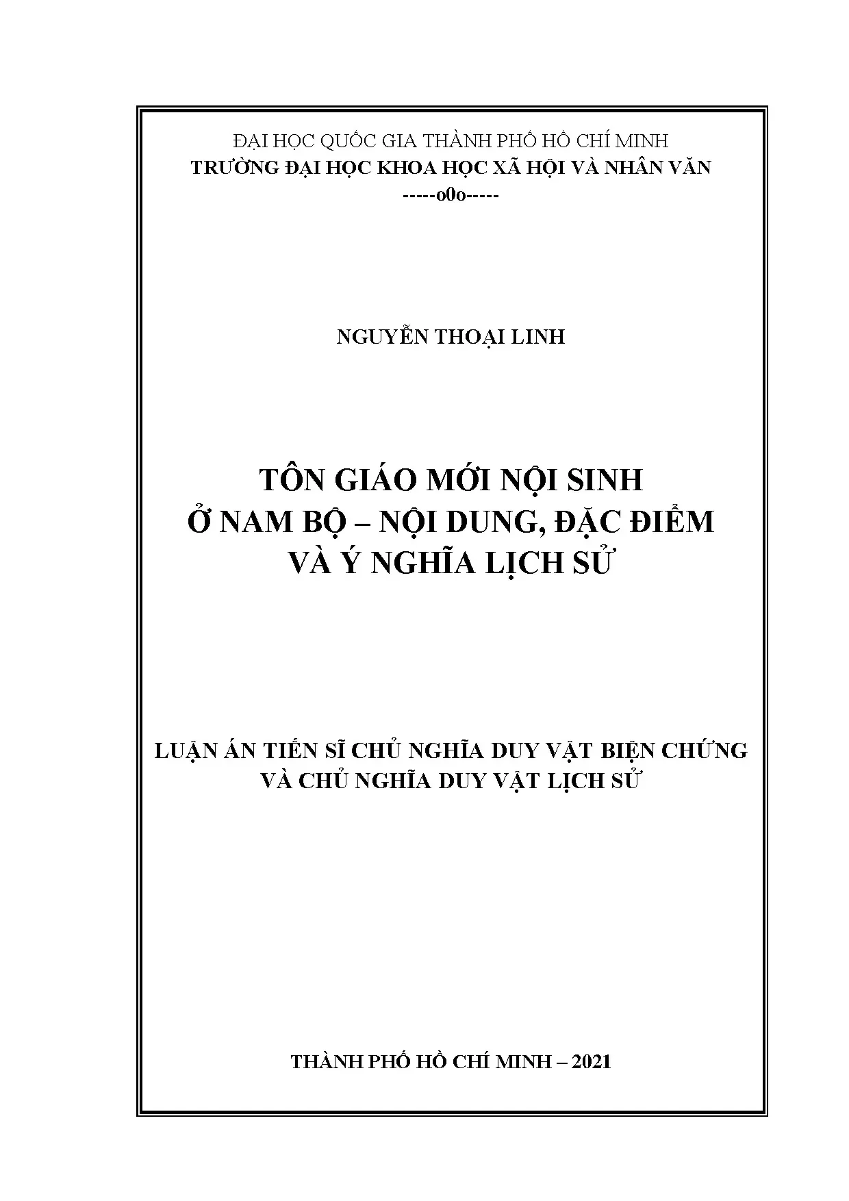Tôn giáo mới nội sinh ở Nam Bộ - Đặc điểm & Ý nghĩa lịch sử