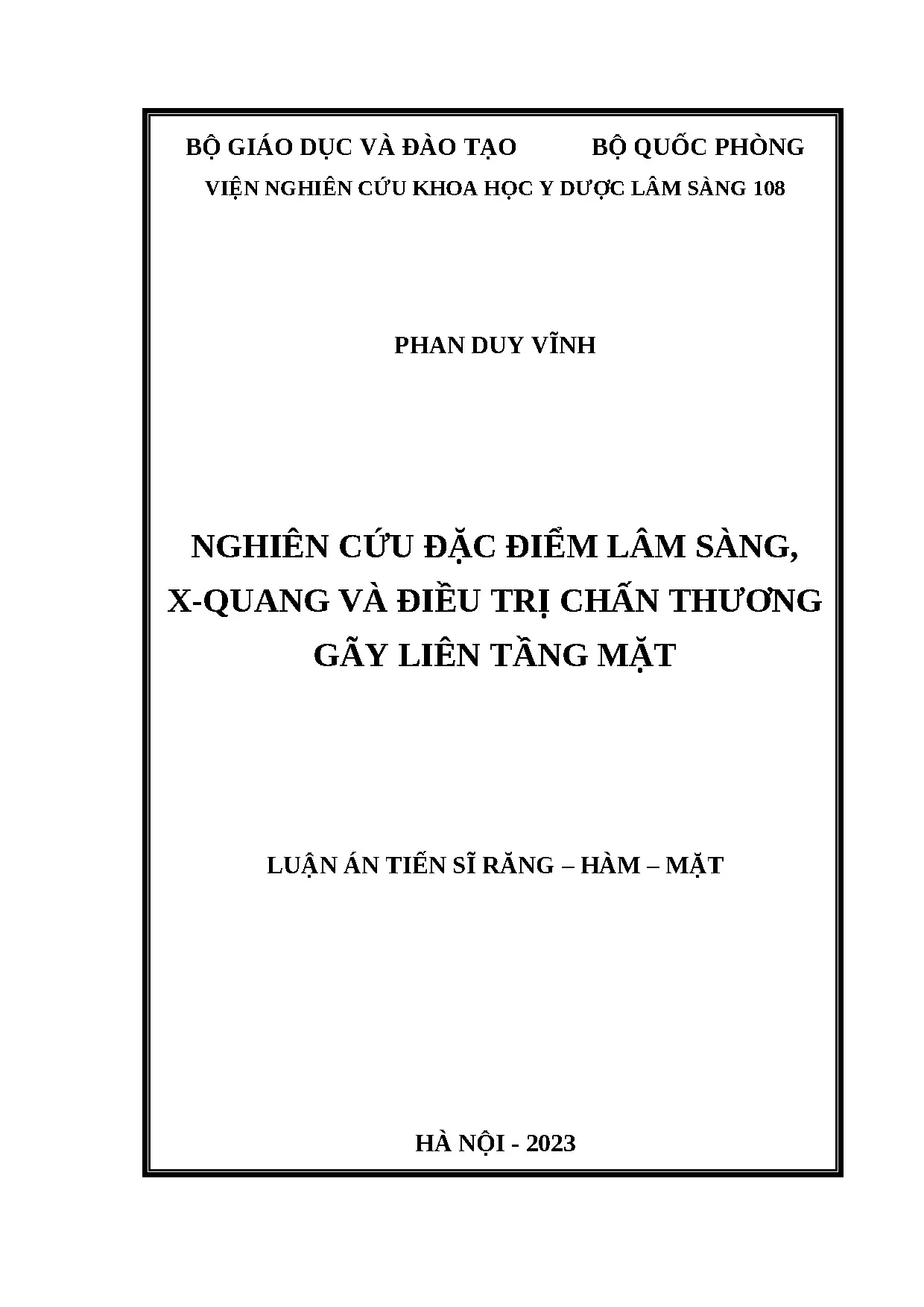 Nghiên cứu gãy liên tầng mặt: đặc điểm lâm sàng, X-quang, điều trị