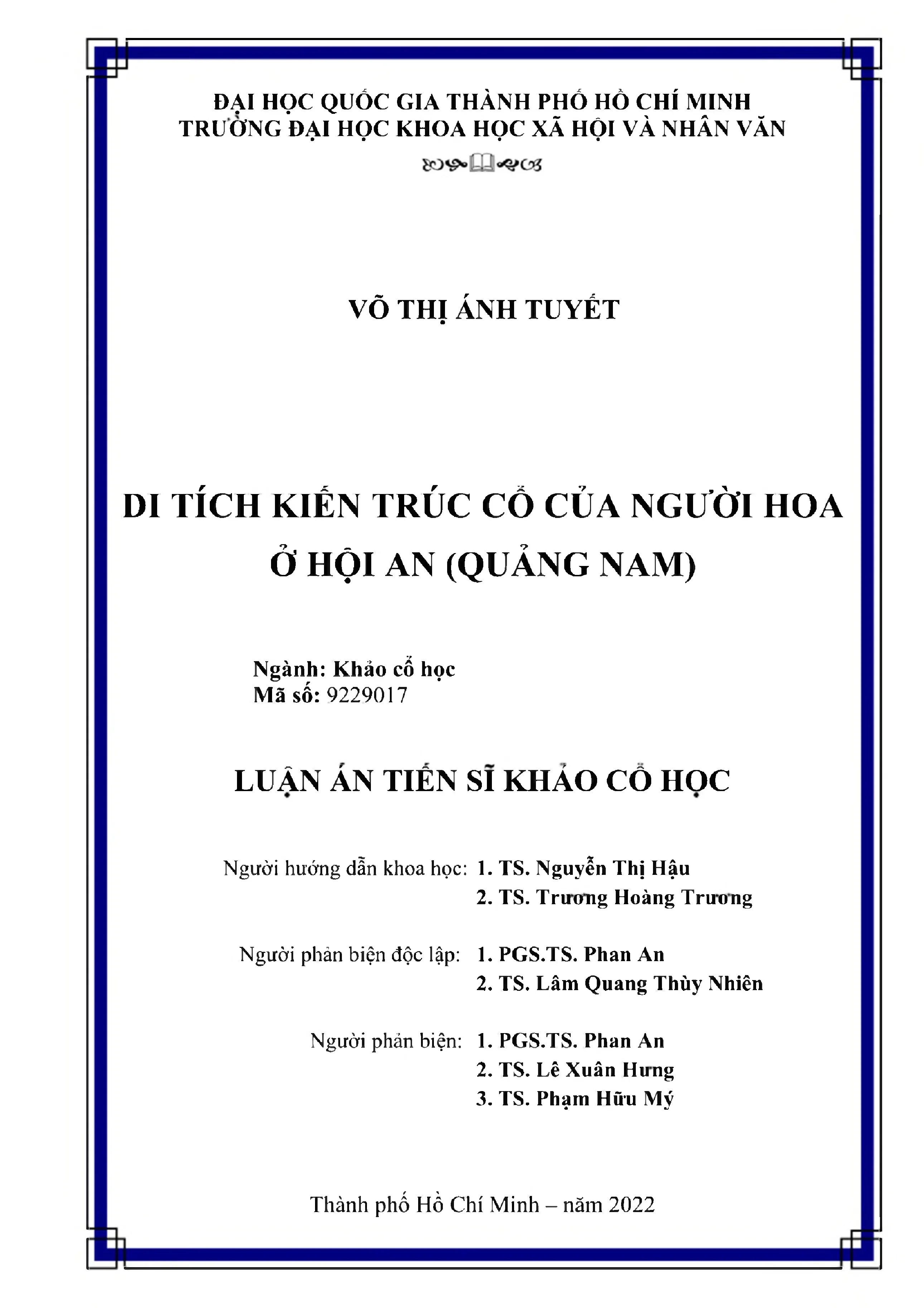 Di tích kiến trúc cổ của người Hoa ở Hội An (Quảng Nam)
