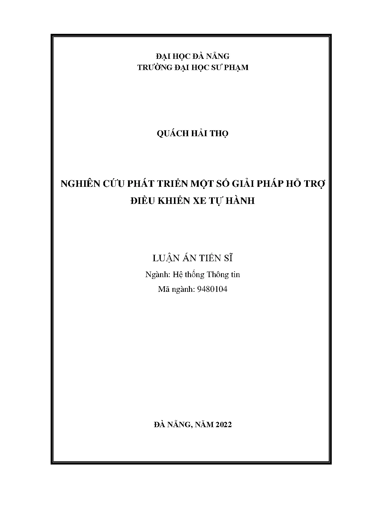 Giải pháp hỗ trợ điều khiển xe tự hành