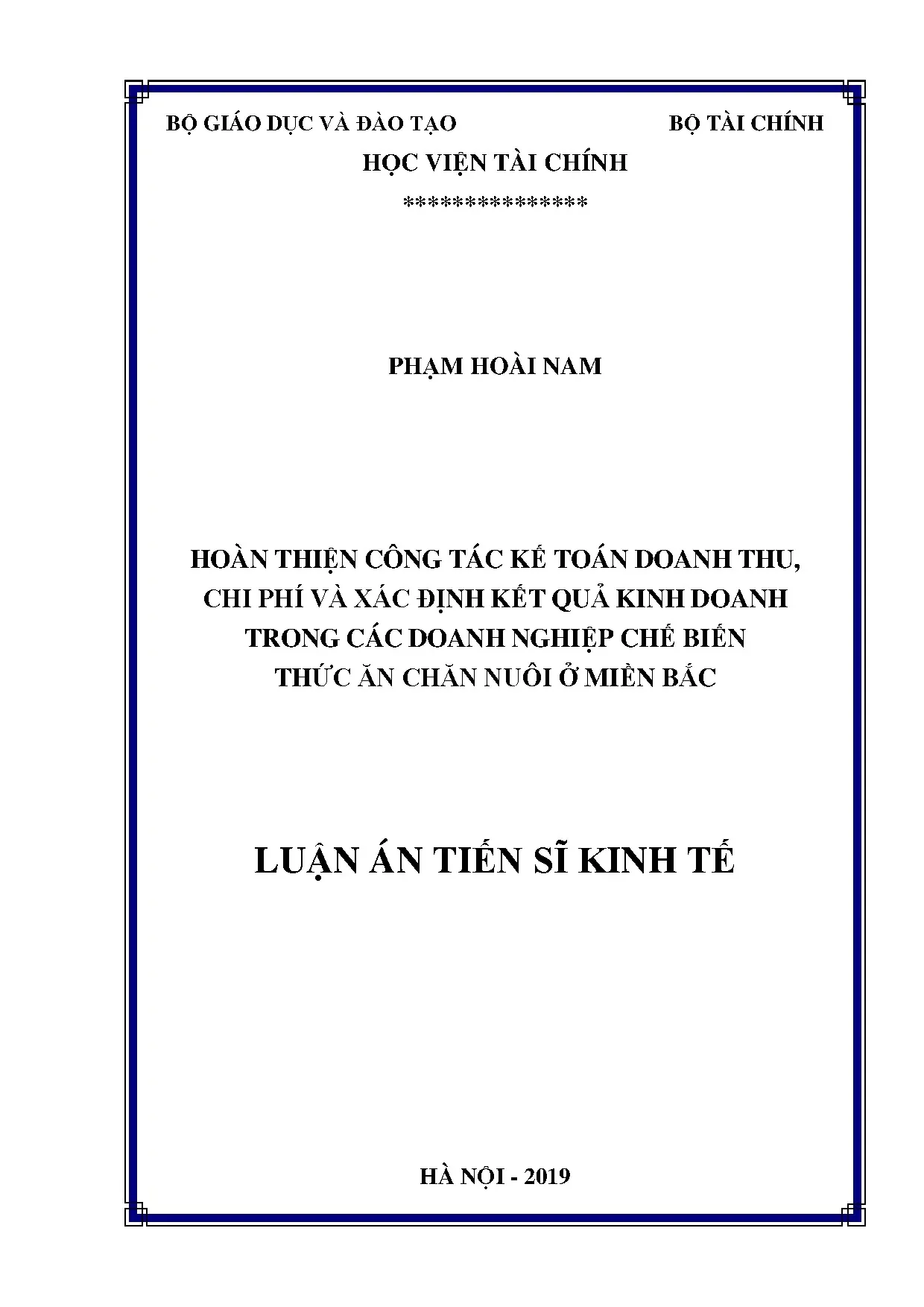 Hoàn thiện công tác kế toán doanh thu chi phí và xác định kế