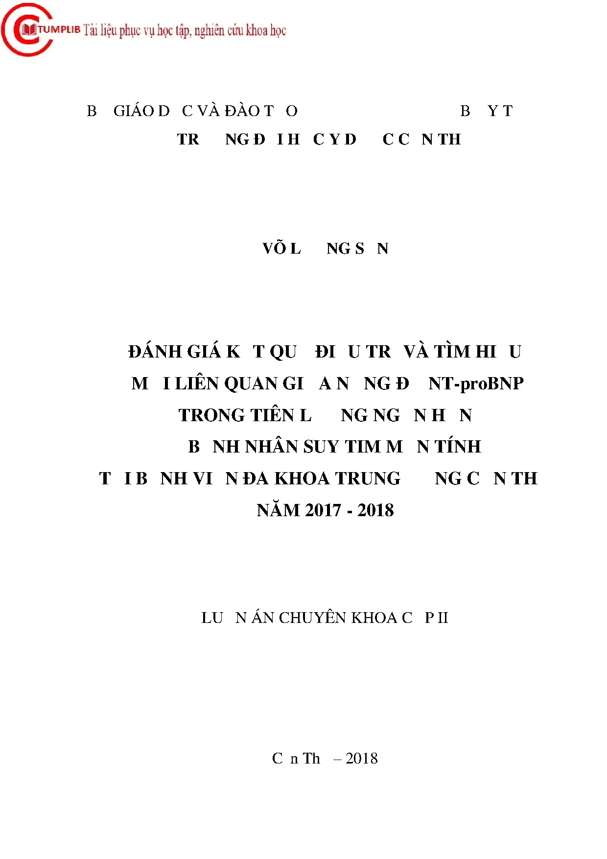 Nồng độ NT-proBNP và tiên lượng ở bệnh suy tim mạn