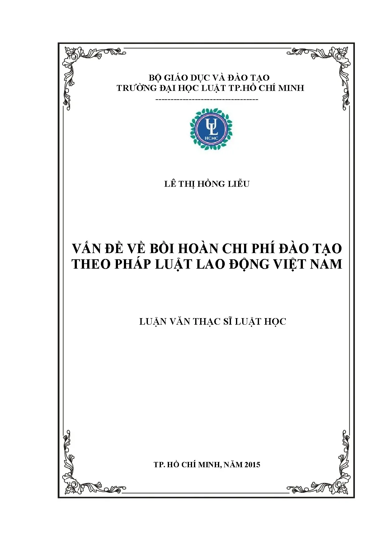 Vấn đề về bồi hoàn chi phí đào tạo theo pháp luật lao động v