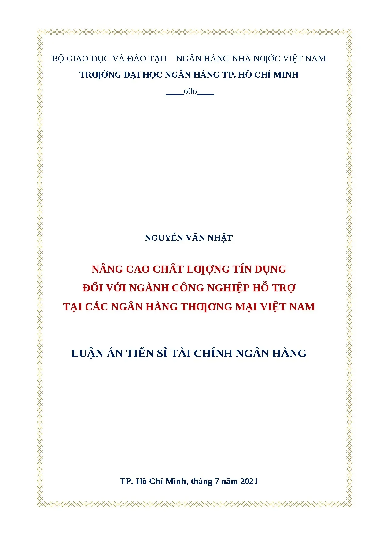 Nâng cao chất lượng tín dụng ngành công nghiệp hỗ trợ