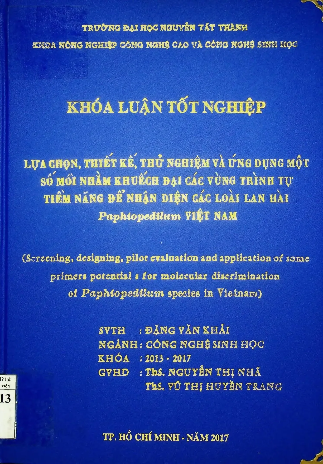 Lựa chọn thiết kế thử nghiệm và ứng dụng một số mồi nhằm khu