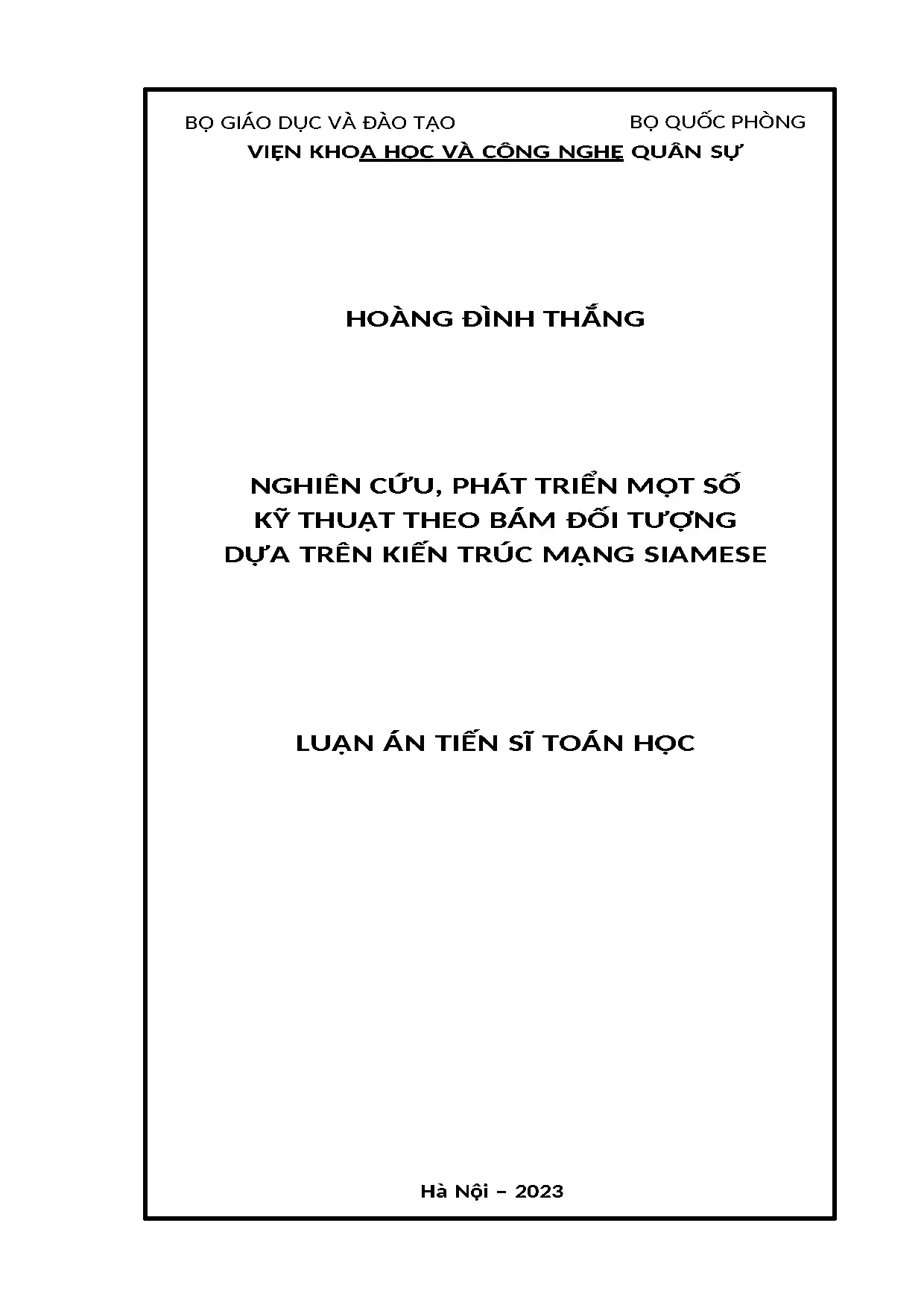 Luận án tiến sĩ nghiên cứu phát triển một số kỹ thuật theo b