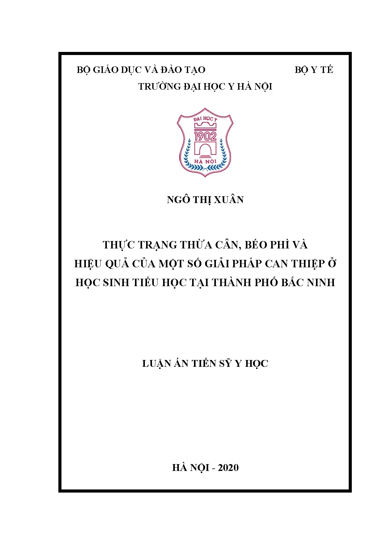 Thừa cân béo phì học sinh tiểu học Bắc Ninh: Hiệu quả can thiệp