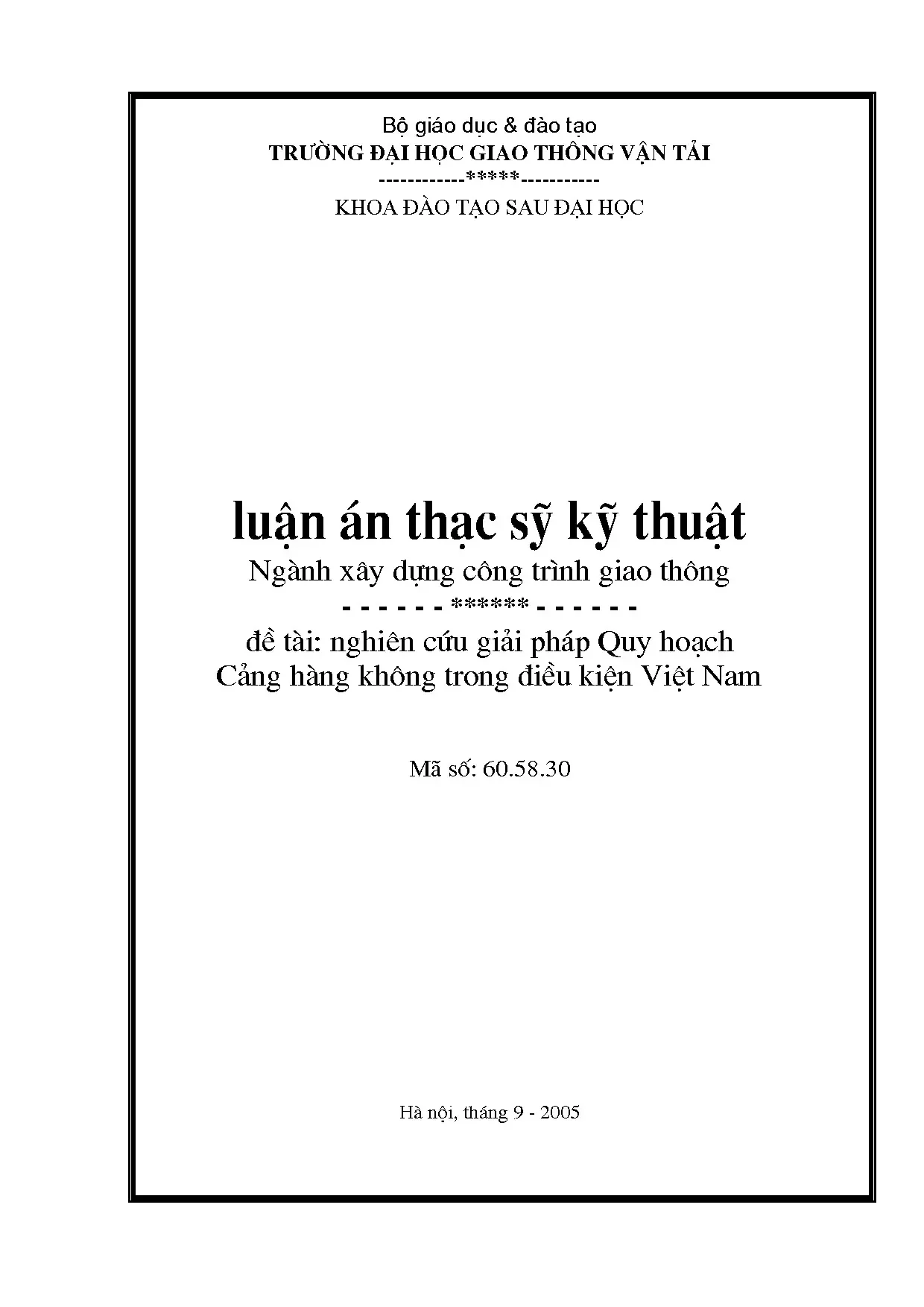 Quy hoạch cảng hàng không Việt Nam: Giải pháp kỹ thuật