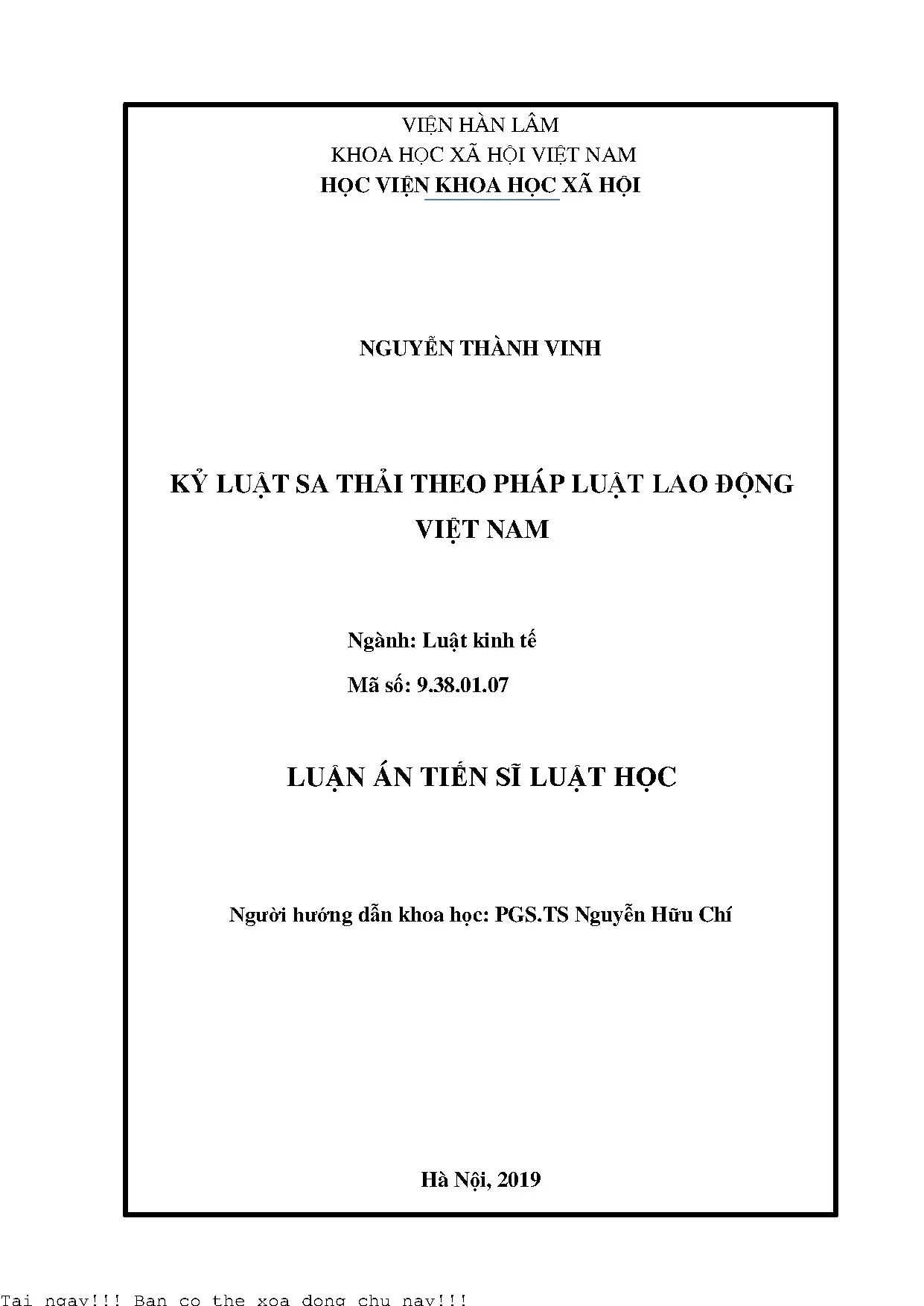 Kỷ luật sa thải theo pháp luật lao động việt nam