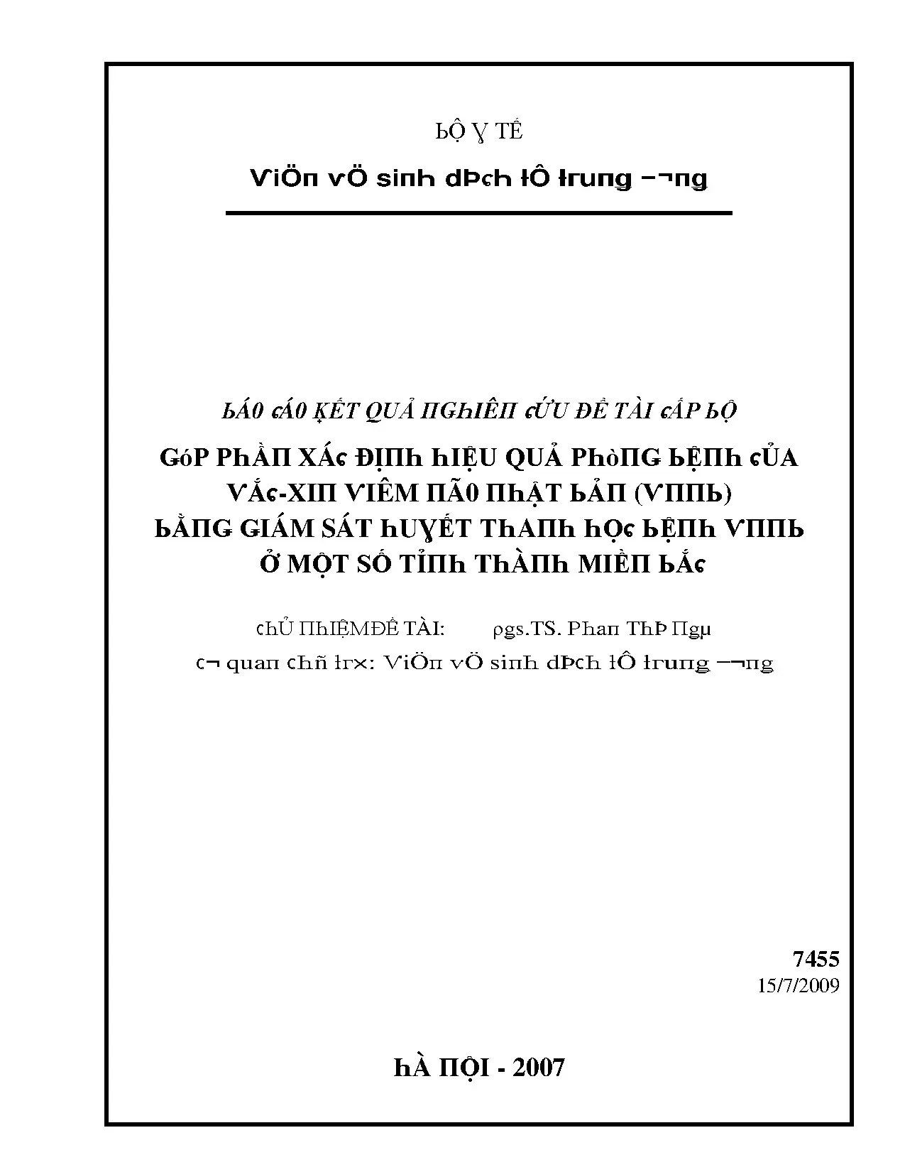 Góp phần xác định hiệu quả phòng bệnh của vắc xin viêm não n