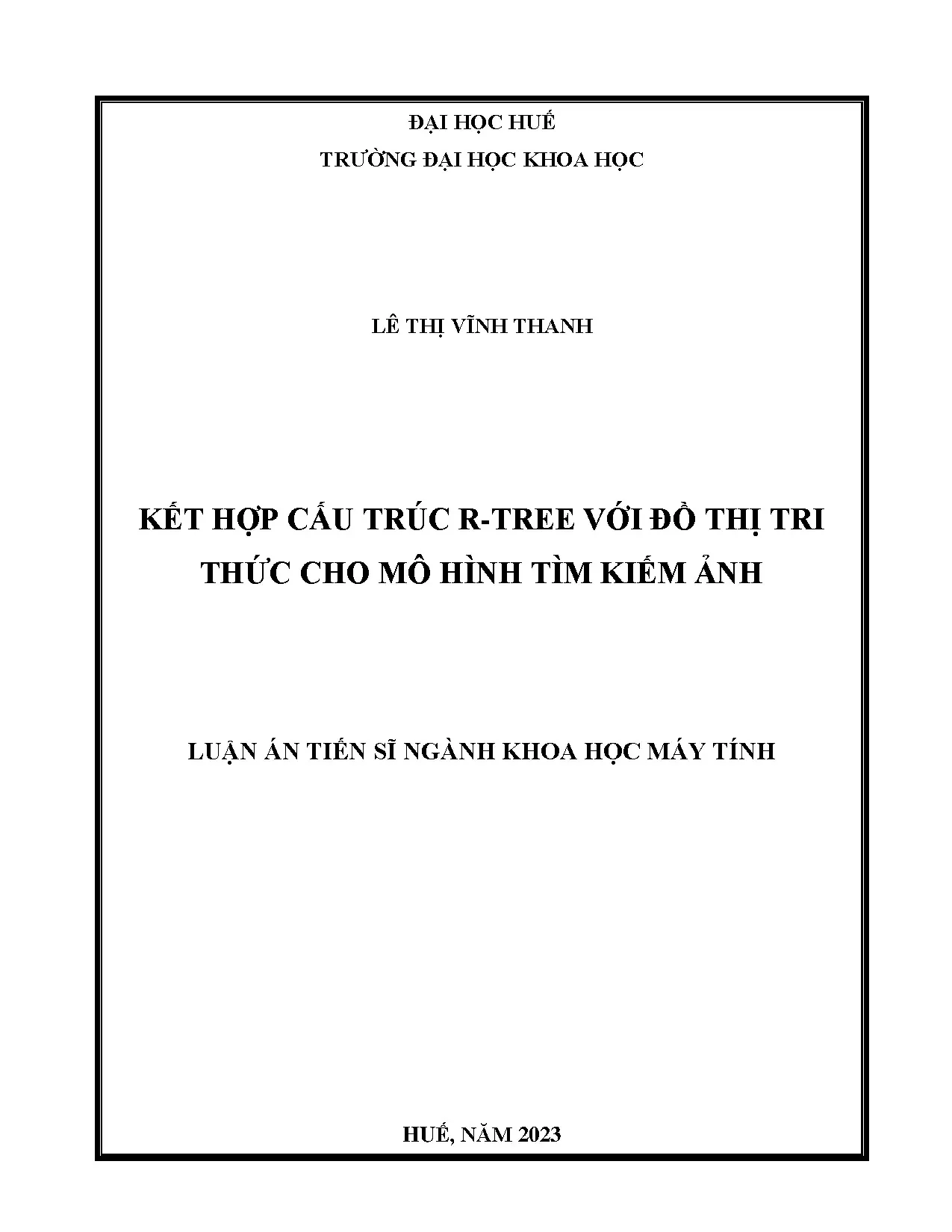 Kết hợp cấu trúc r tree với đồ thị tri thức cho mô hình tìm