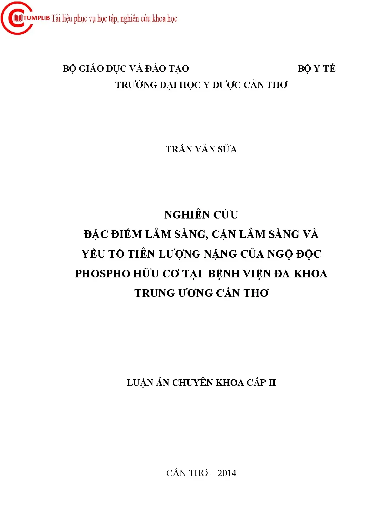 Lâm sàng và tiên lượng ngộ độc phospho hữu cơ