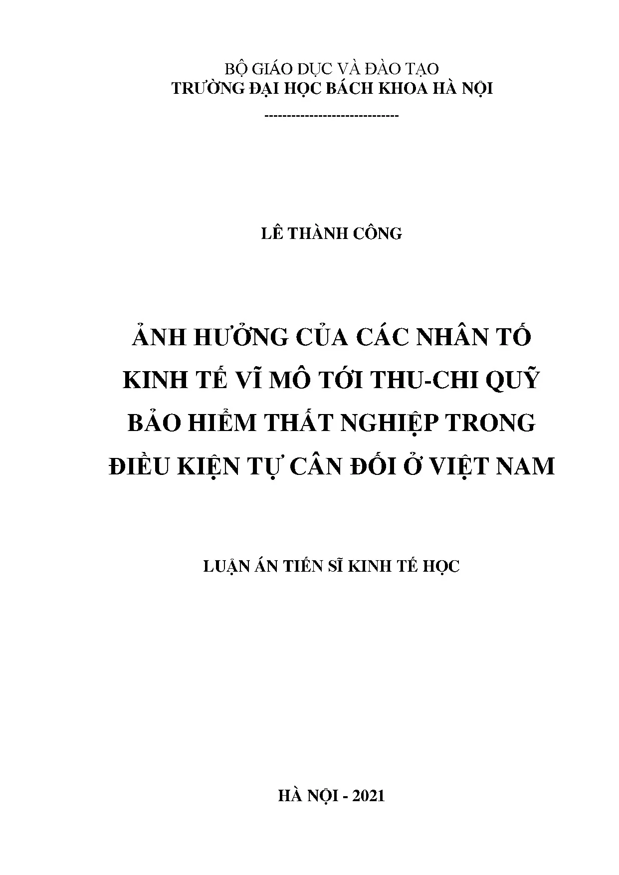 Nhân tố kinh tế vĩ mô ảnh hưởng thu chi BHTN Việt Nam